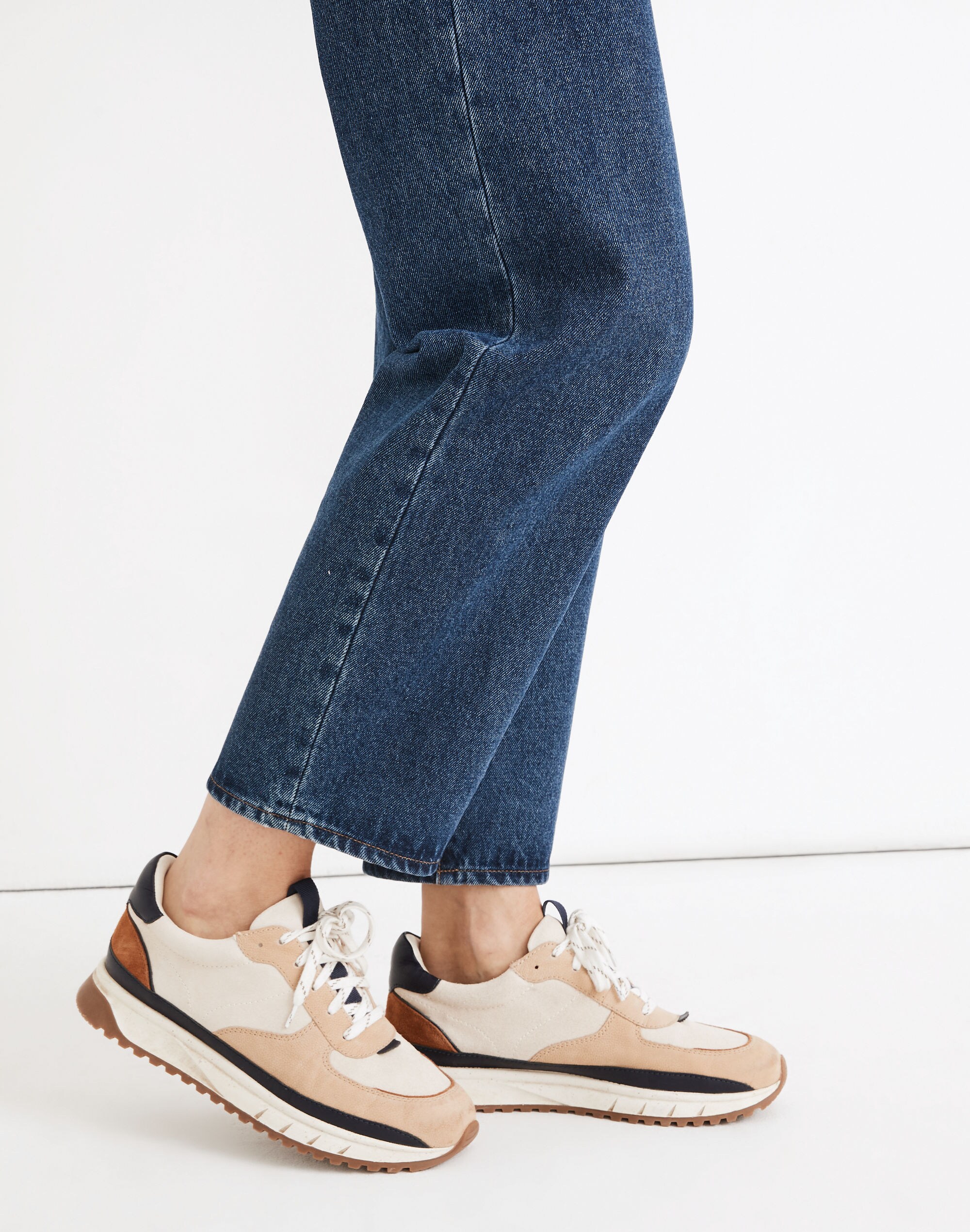 Kickoff Trainer Sneakers in Suede and Nubuck