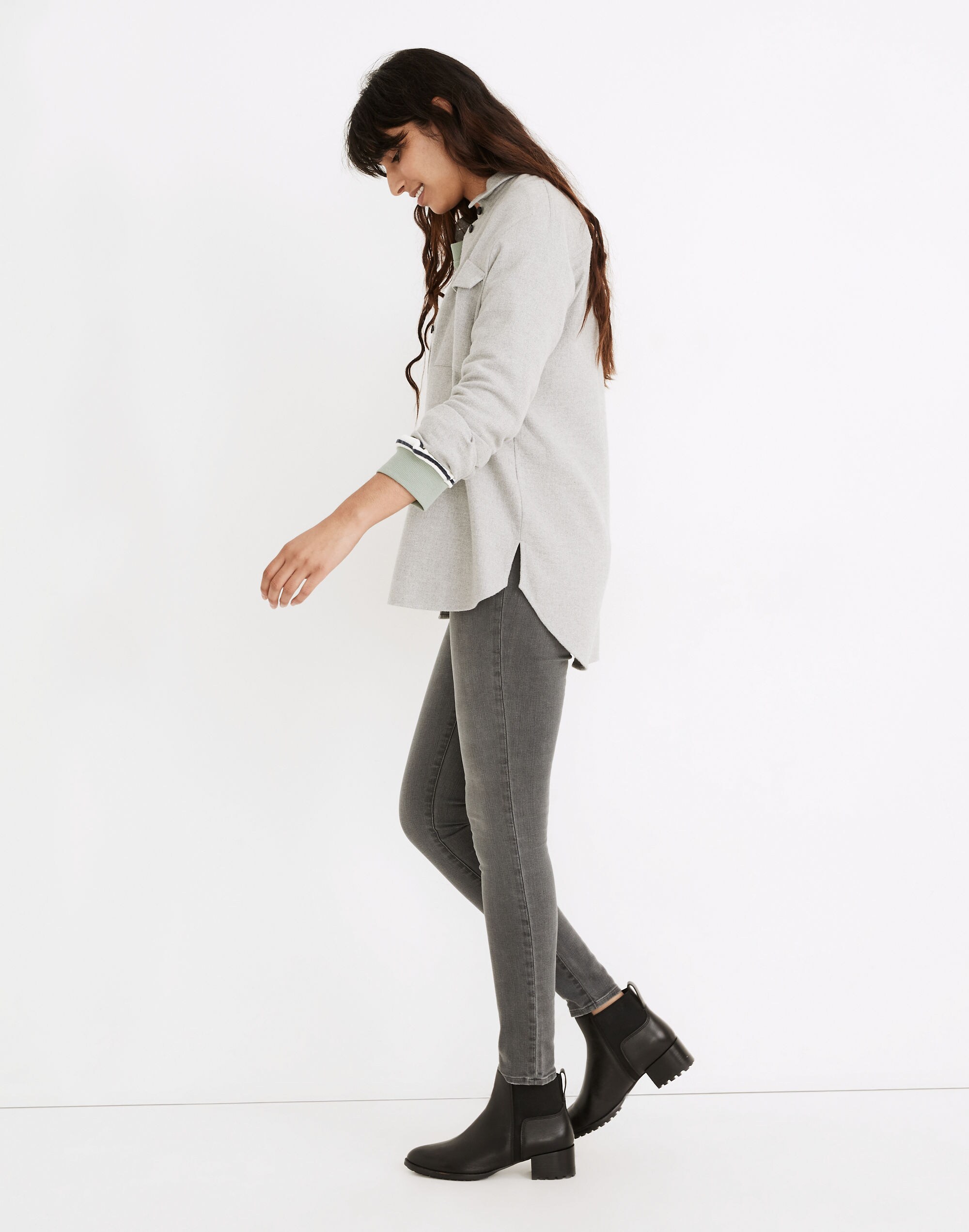 11" High-Rise Skinny Jeans in Levin Wash: Retro Pocket Edition