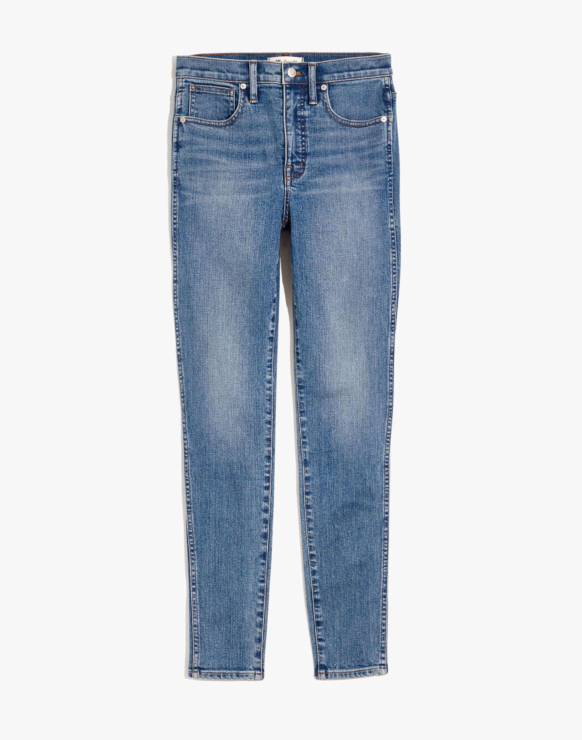 10" High-Rise Skinny Jeans in Woodridge Wash