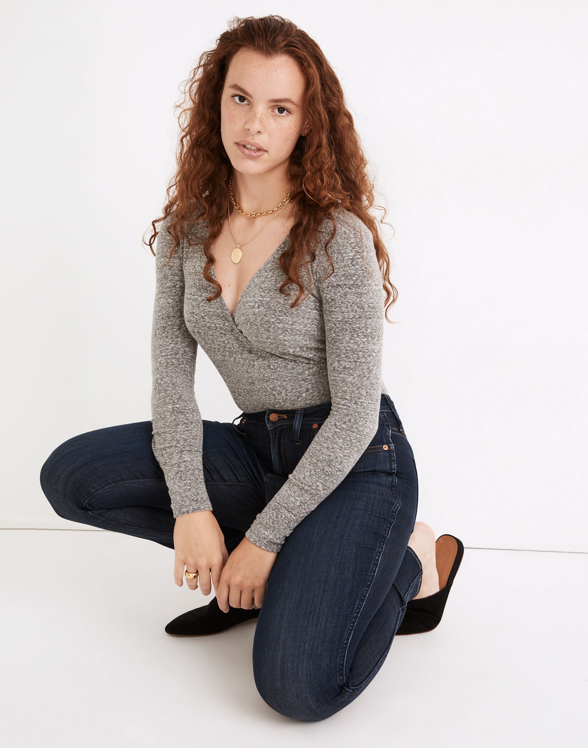 Curvy High-Rise Skinny Jeans in Woodland Wash: TENCEL&trade; Denim Edition