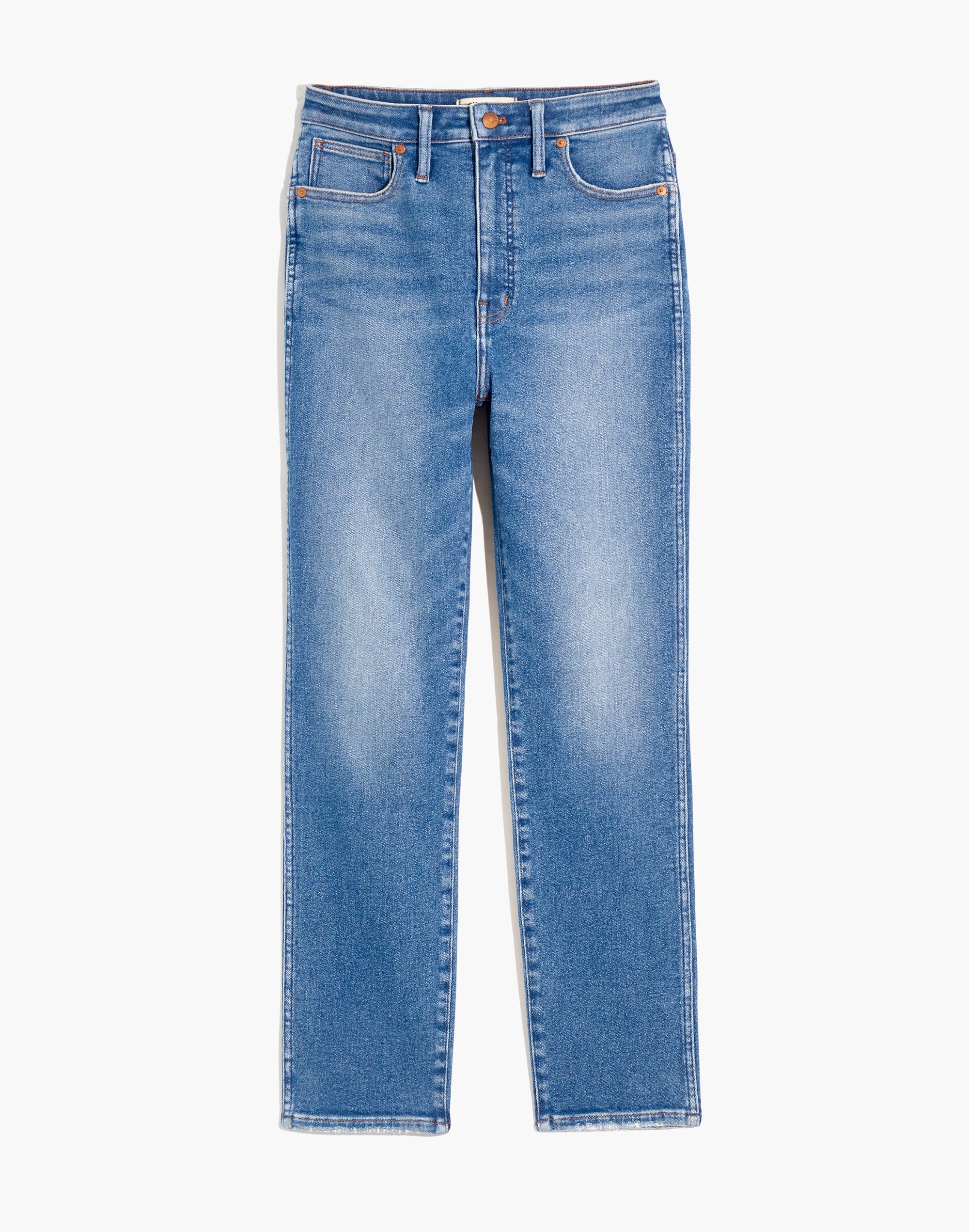 Curvy Stovepipe Jeans in Ditmas Wash