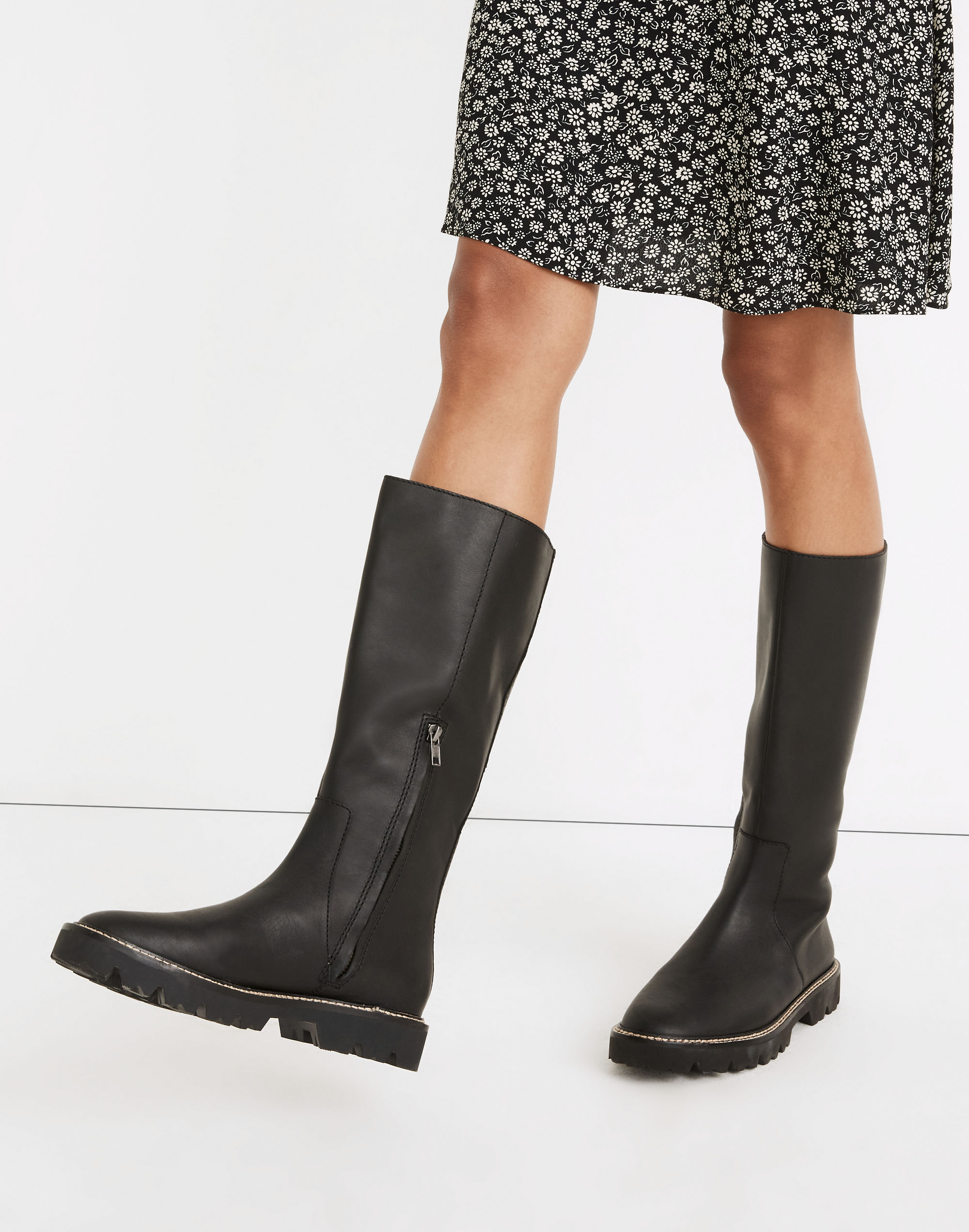 The Citywalk Lugsole Tall Boot in Leather