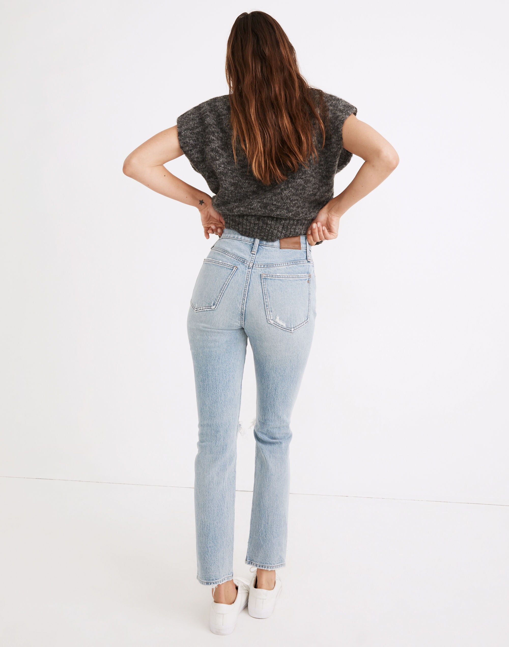 The Perfect Vintage Jean in Grandbay Wash: Destructed Edition