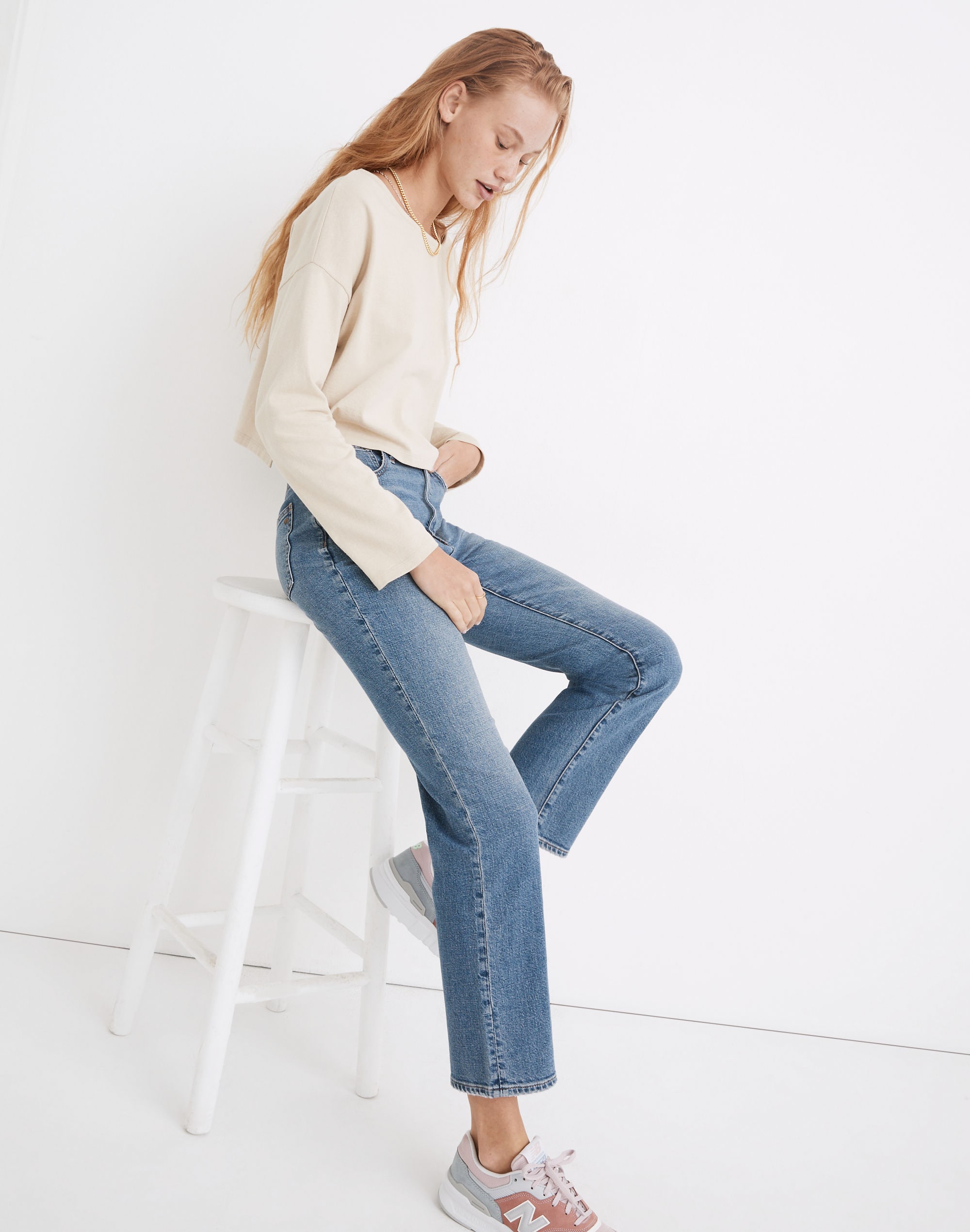 Slim Demi-Boot Jeans in Enright Wash