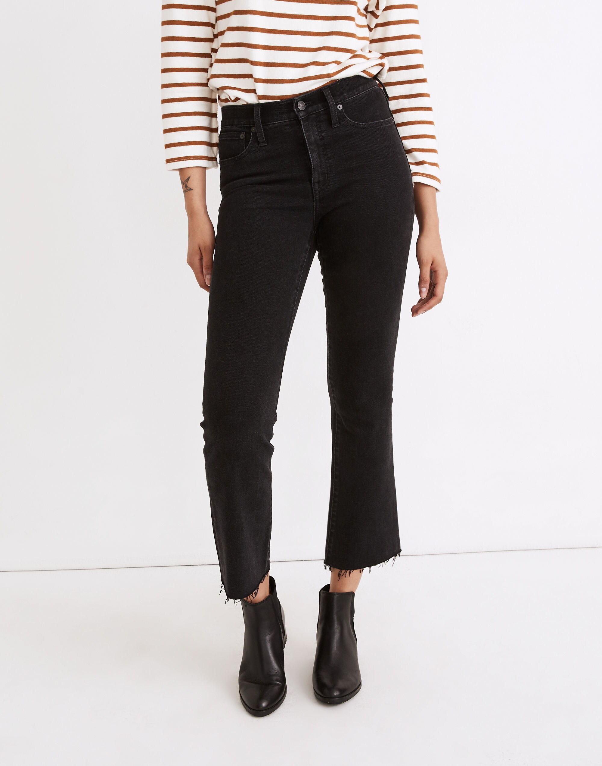 Tall Cali Demi-Boot Jeans in Edmunds Wash: Raw-Hem Edition