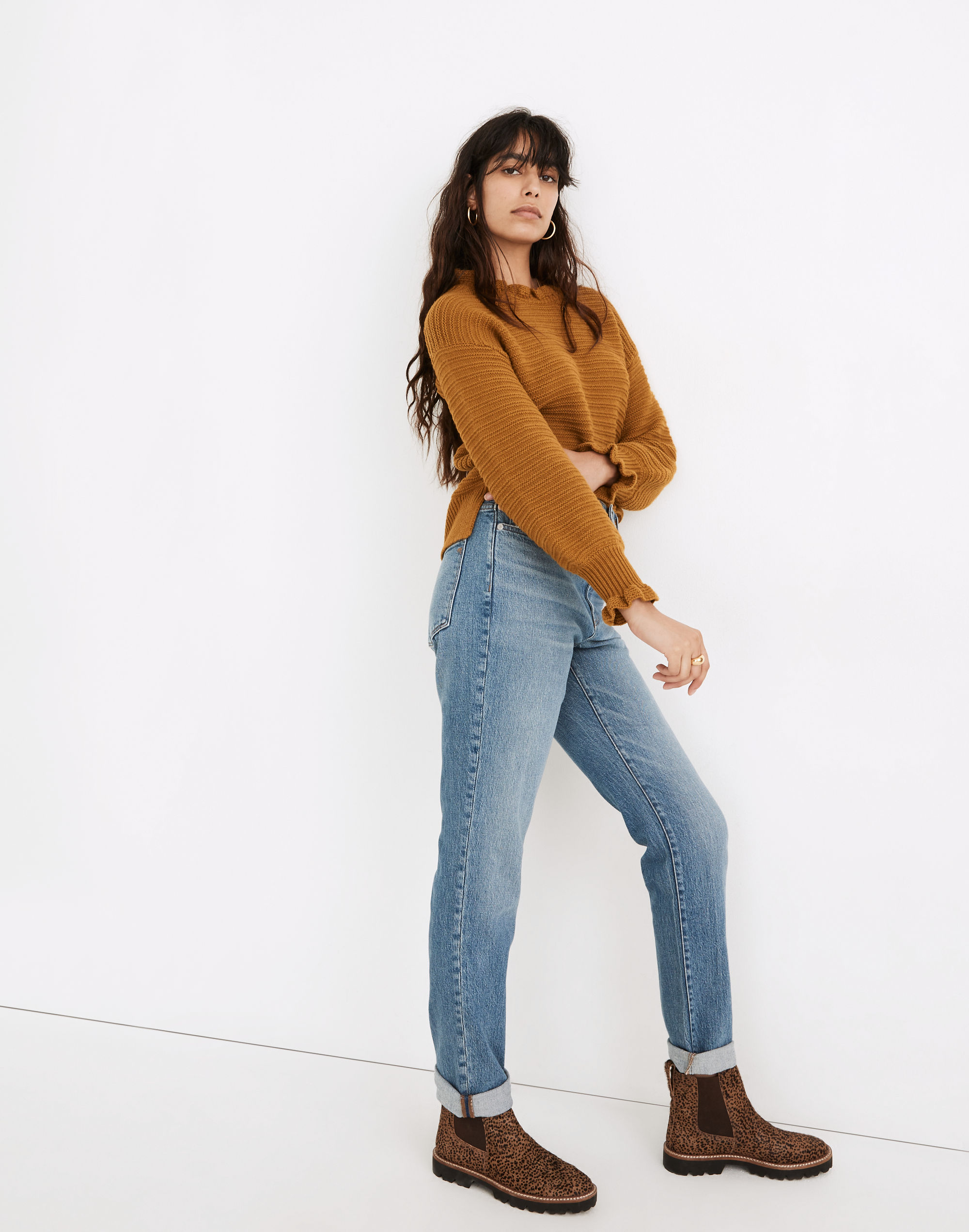 The High-Rise Slim Boyjean in Neal Wash: TENCEL&trade; Denim Edition