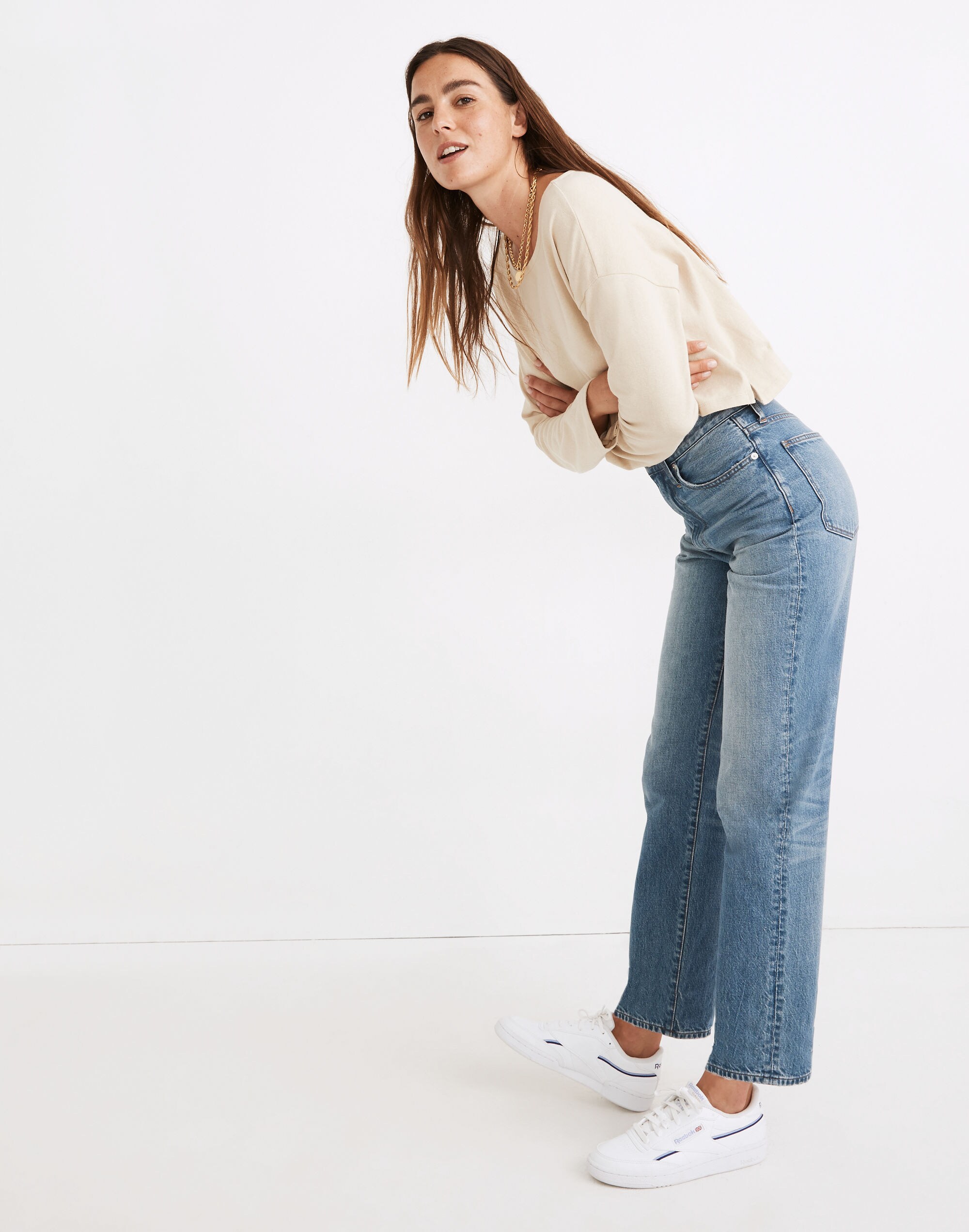 The Perfect Vintage Straight Jean in Moultrie Wash