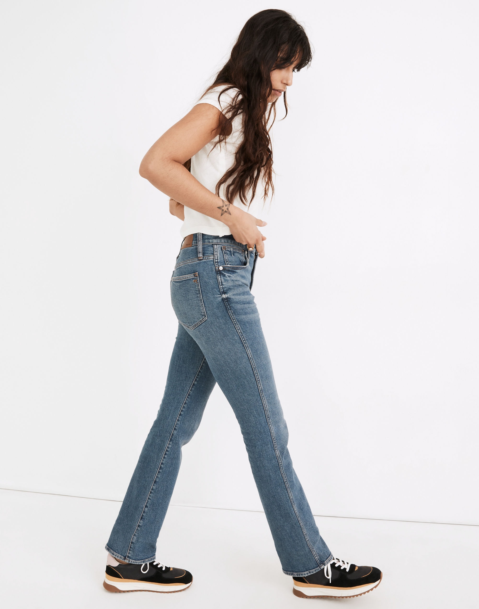 '90s High-Rise Bootcut Jeans in Edgewood Wash