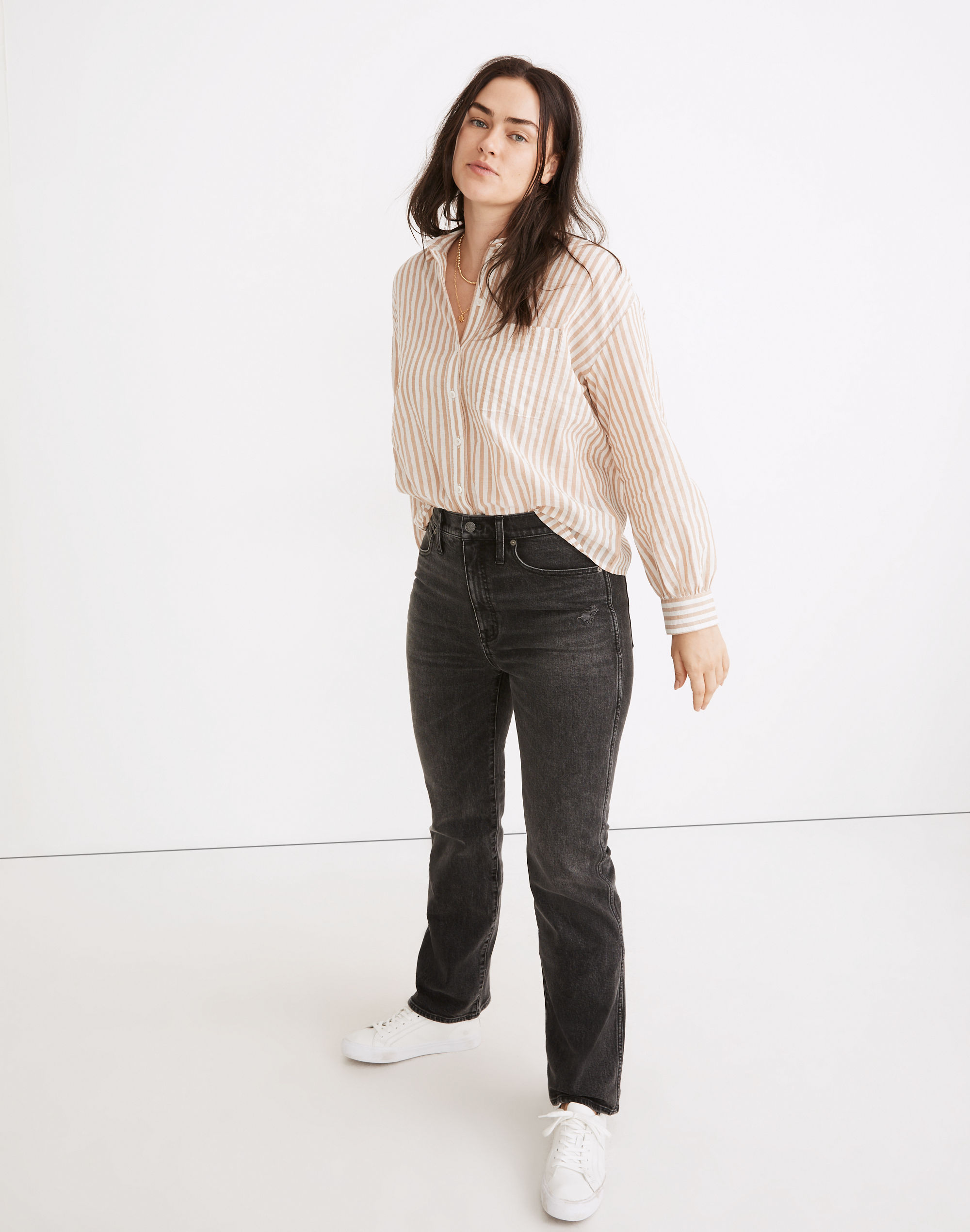 '90s High-Rise Bootcut Jeans in Lindale Wash