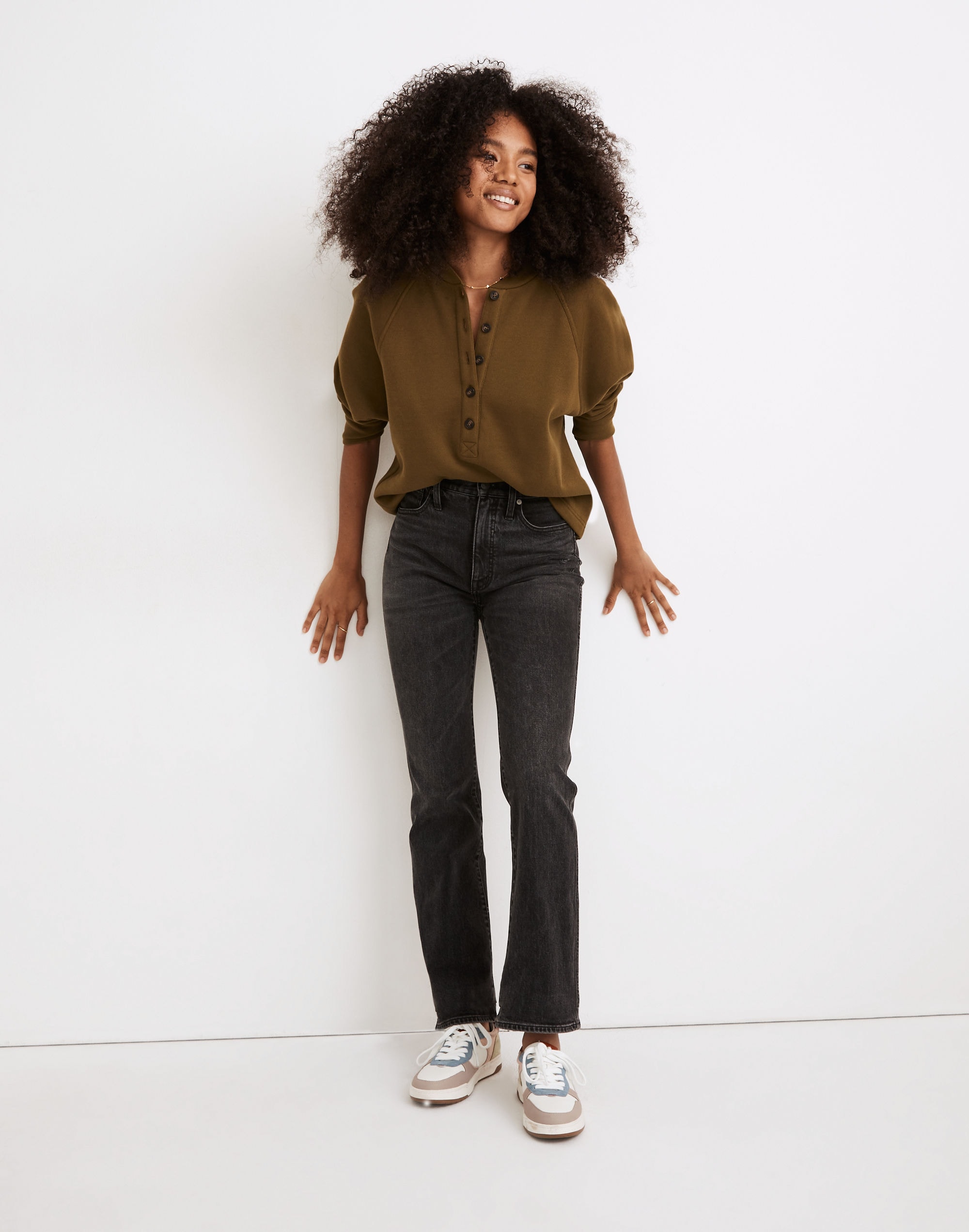 '90s high-rise bootcut jeans in lindale wash