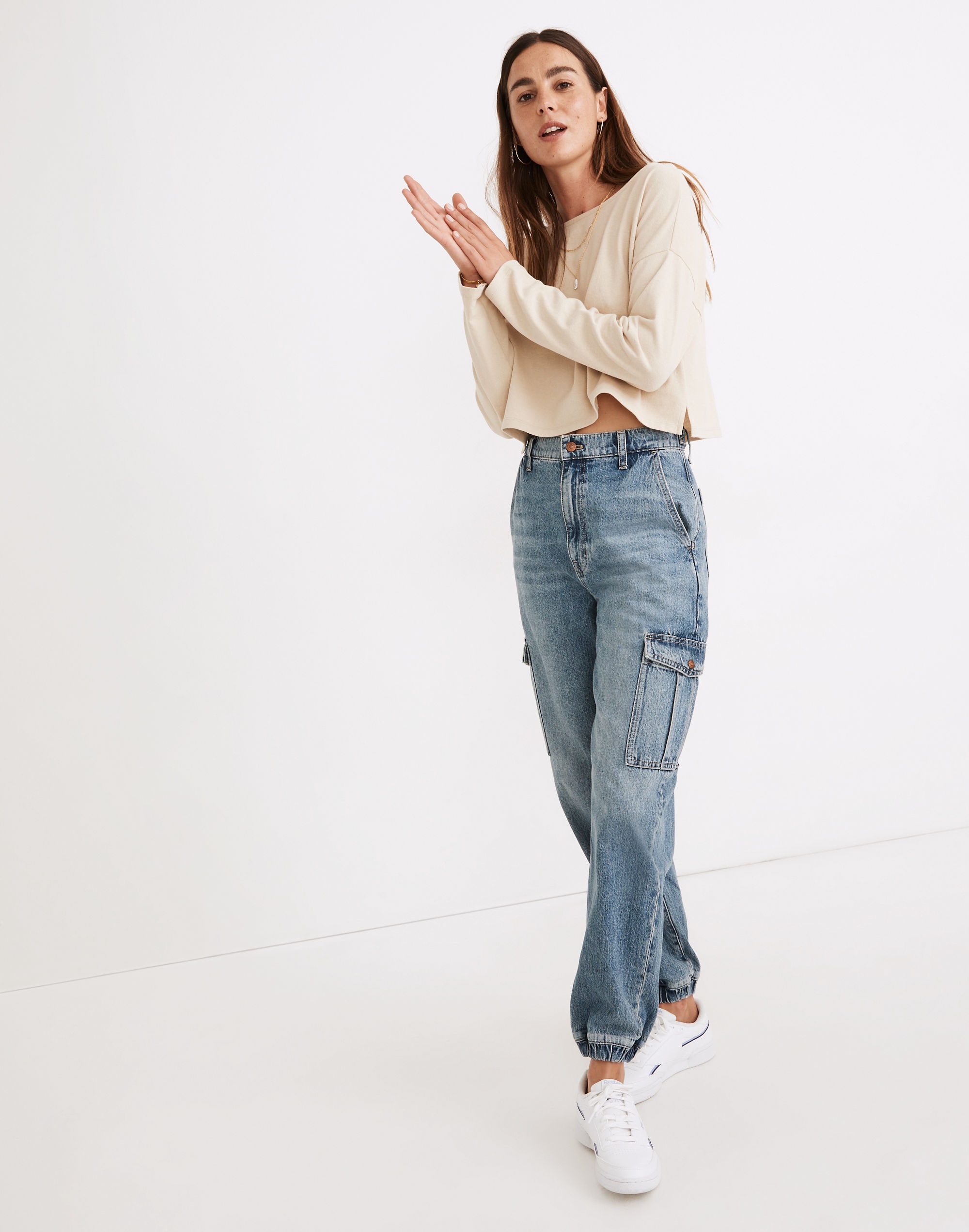 Cargo Jogger Jeans in Leegate Wash