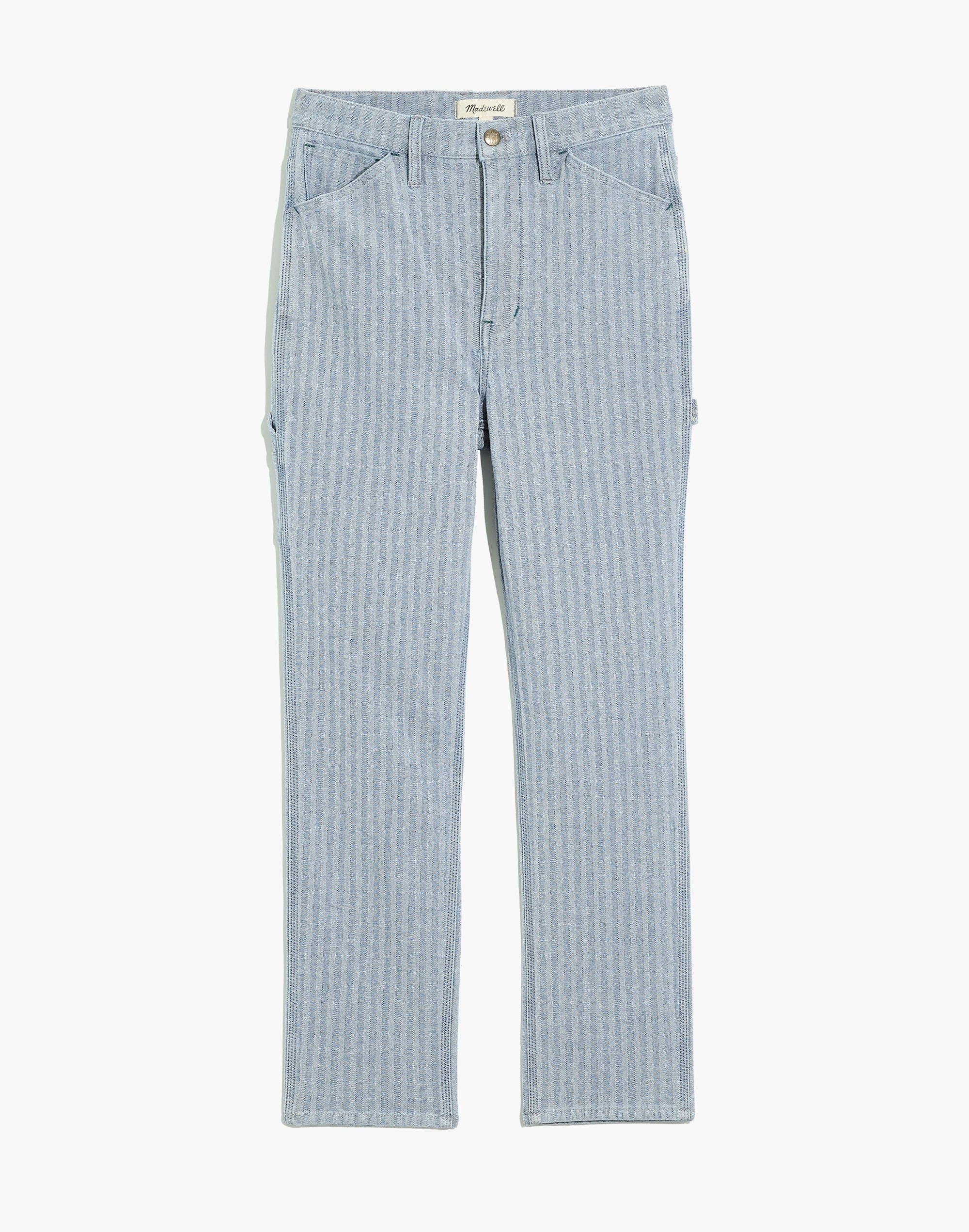 Workwear Collection Herringbone Denim High-Rise Tapered Pants