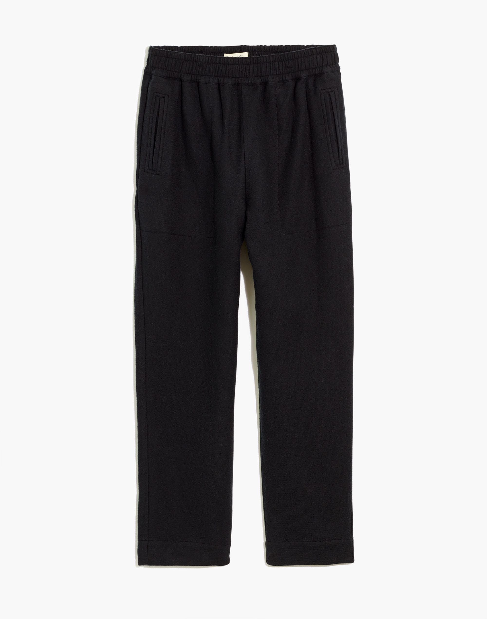 Waffleback Pull-On High-Rise Tapered Pants