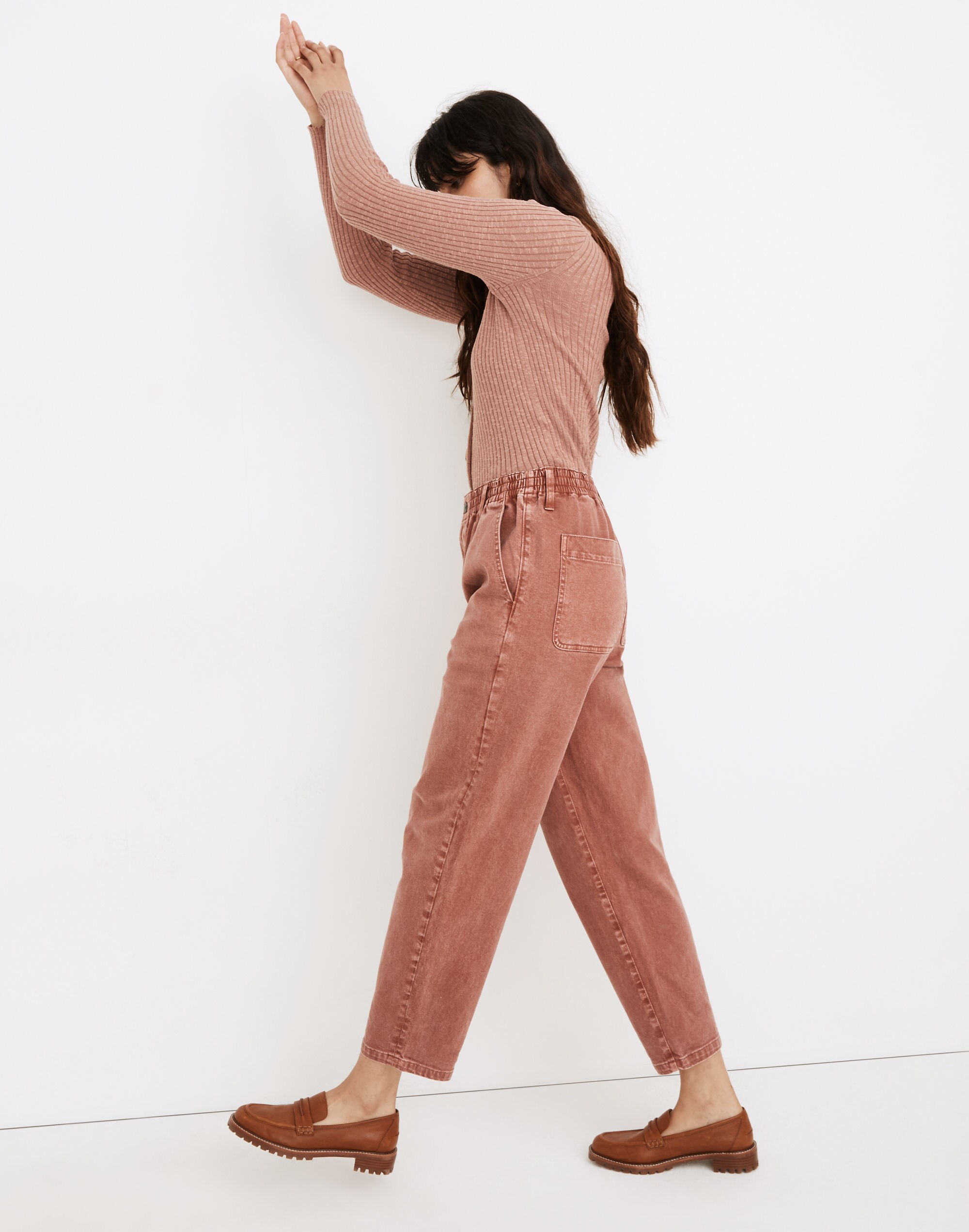 Pull-On Balloon Jeans: Garment-Dyed Edition