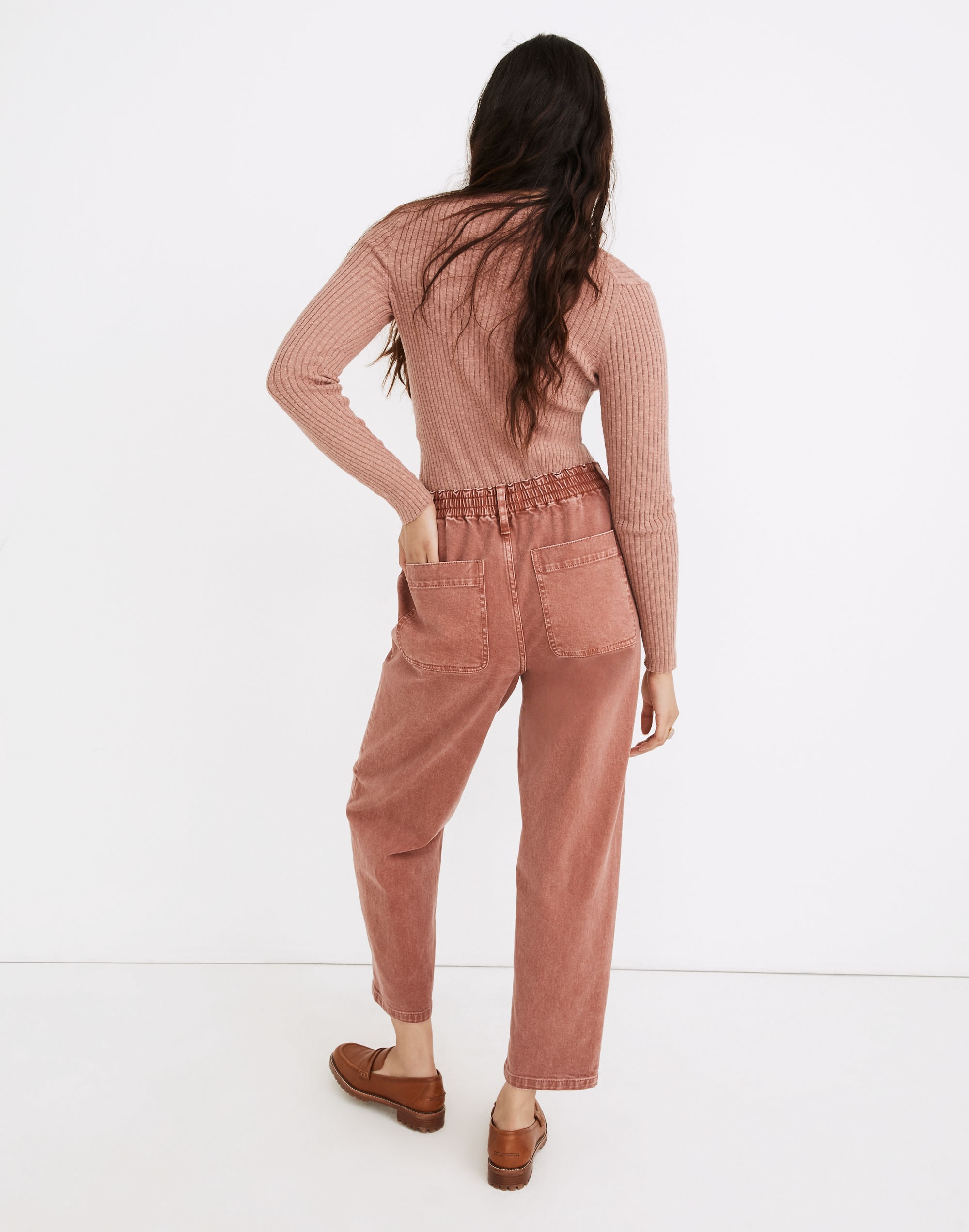 Pull-On Balloon Jeans: Garment-Dyed Edition