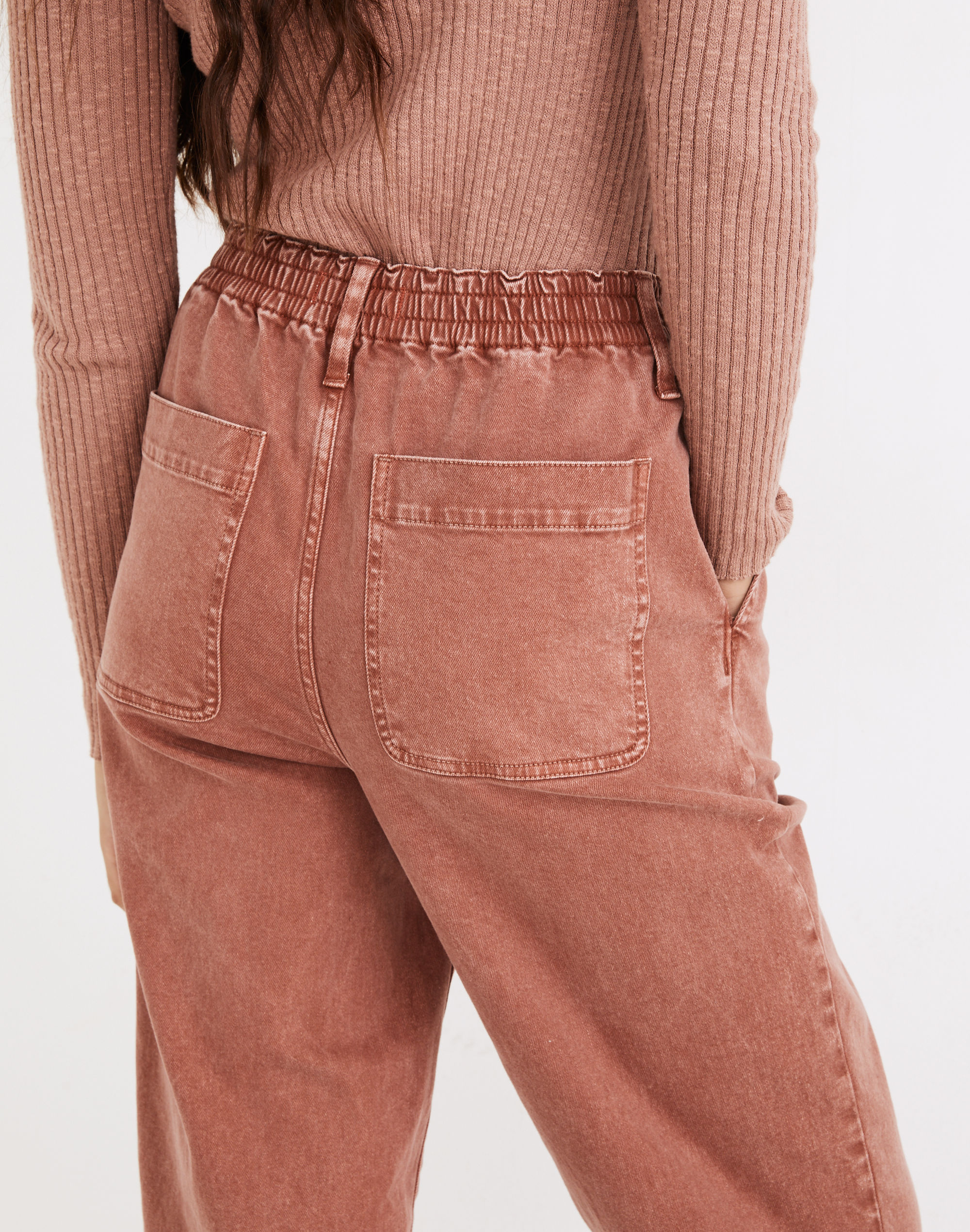 Pull-On Balloon Jeans: Garment-Dyed Edition