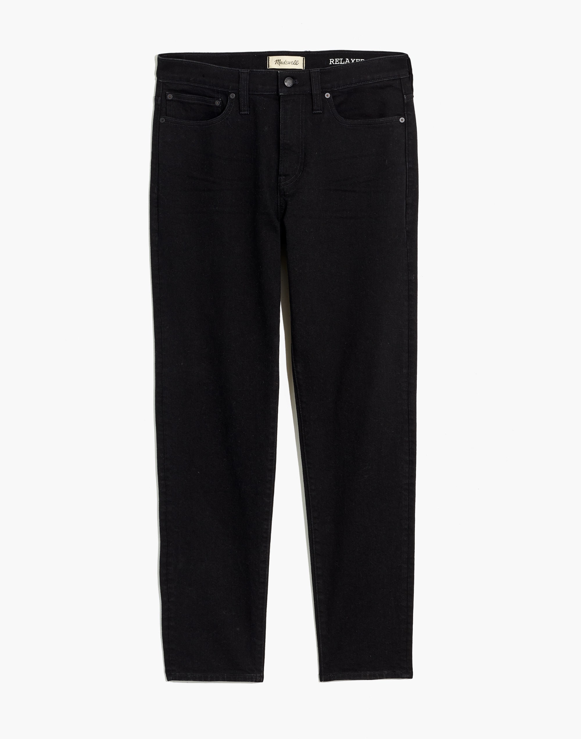 Relaxed Taper Jeans in Saturated Black Wash