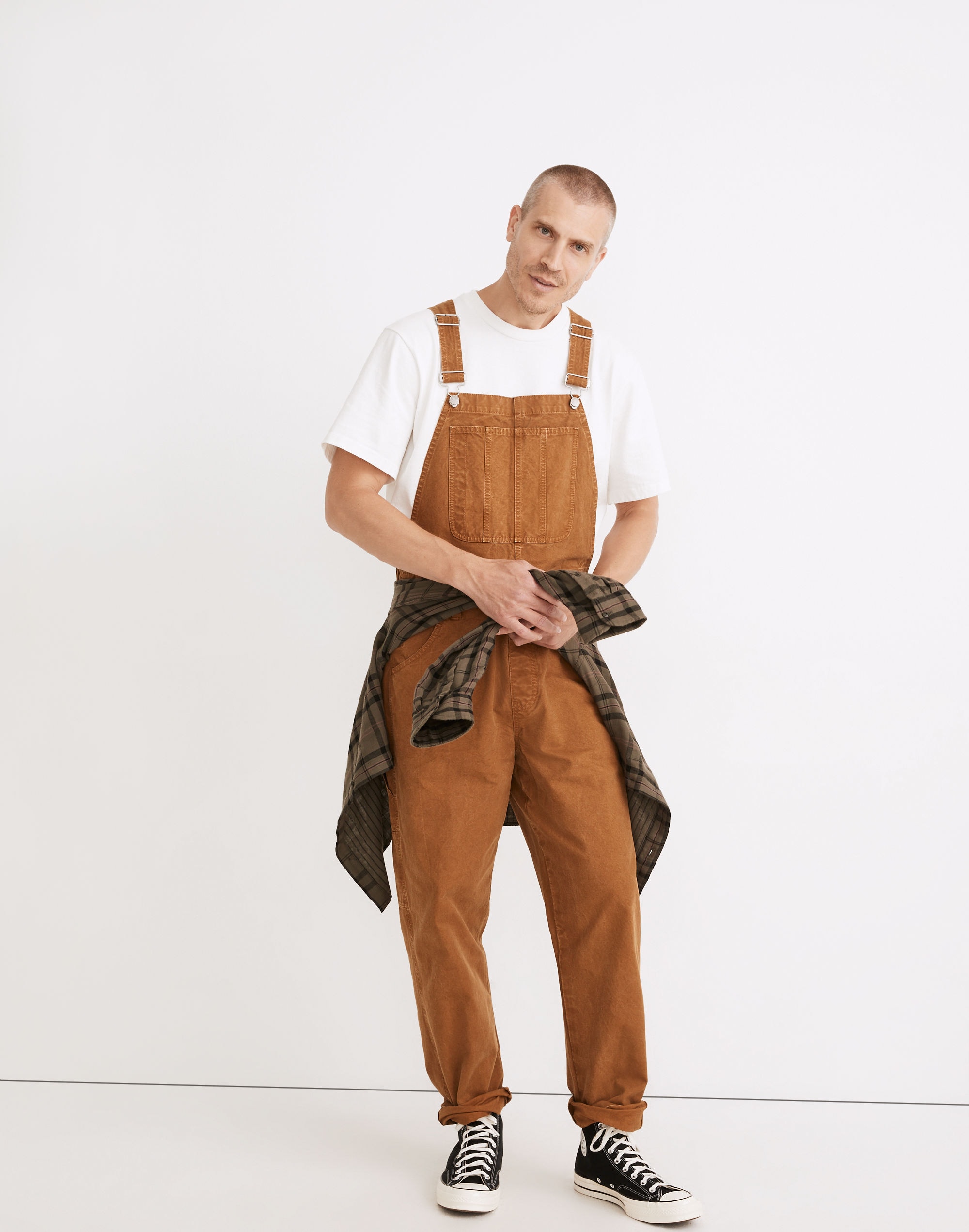 Garment-Dyed Canvas Overalls