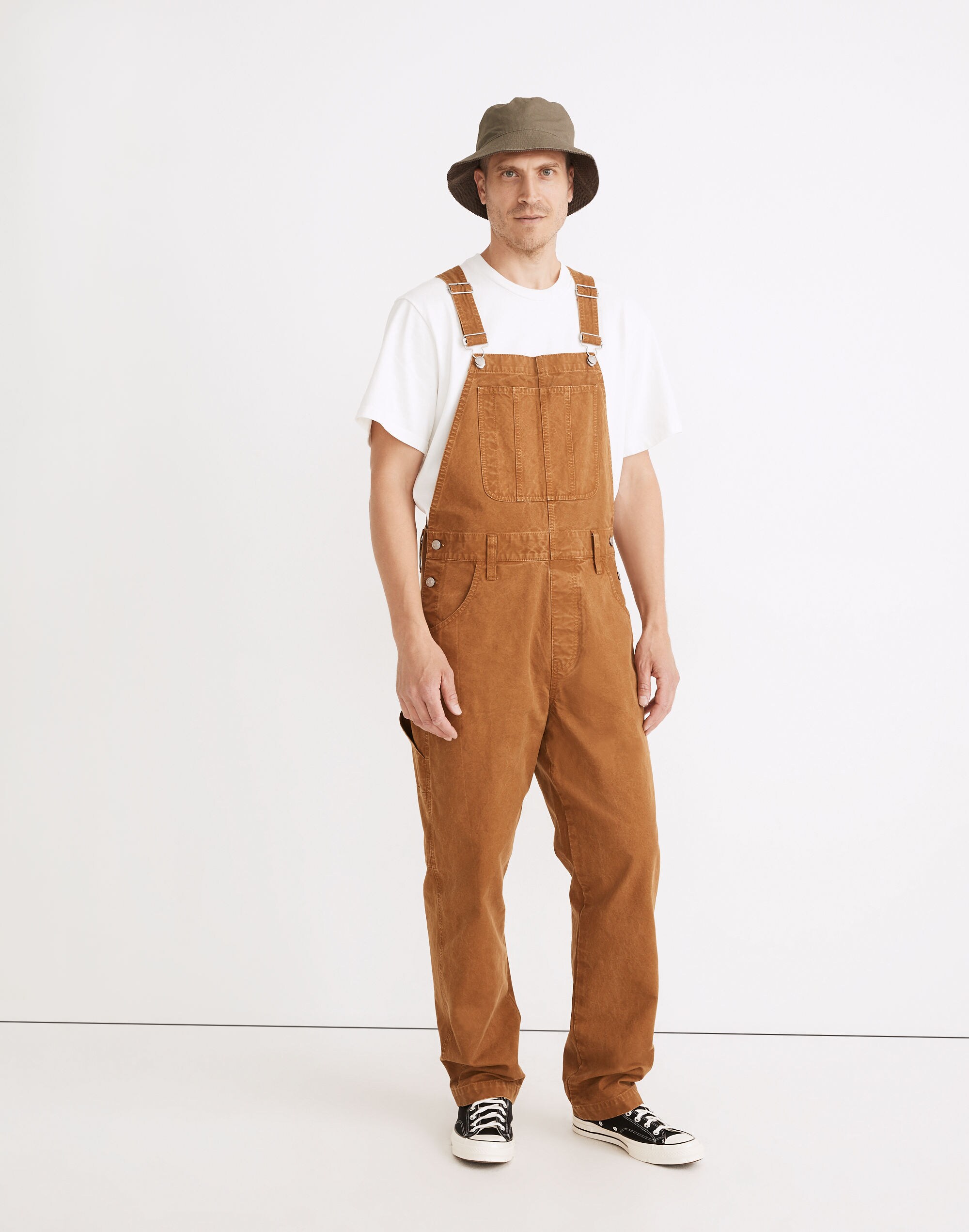 Garment-Dyed Canvas Overalls
