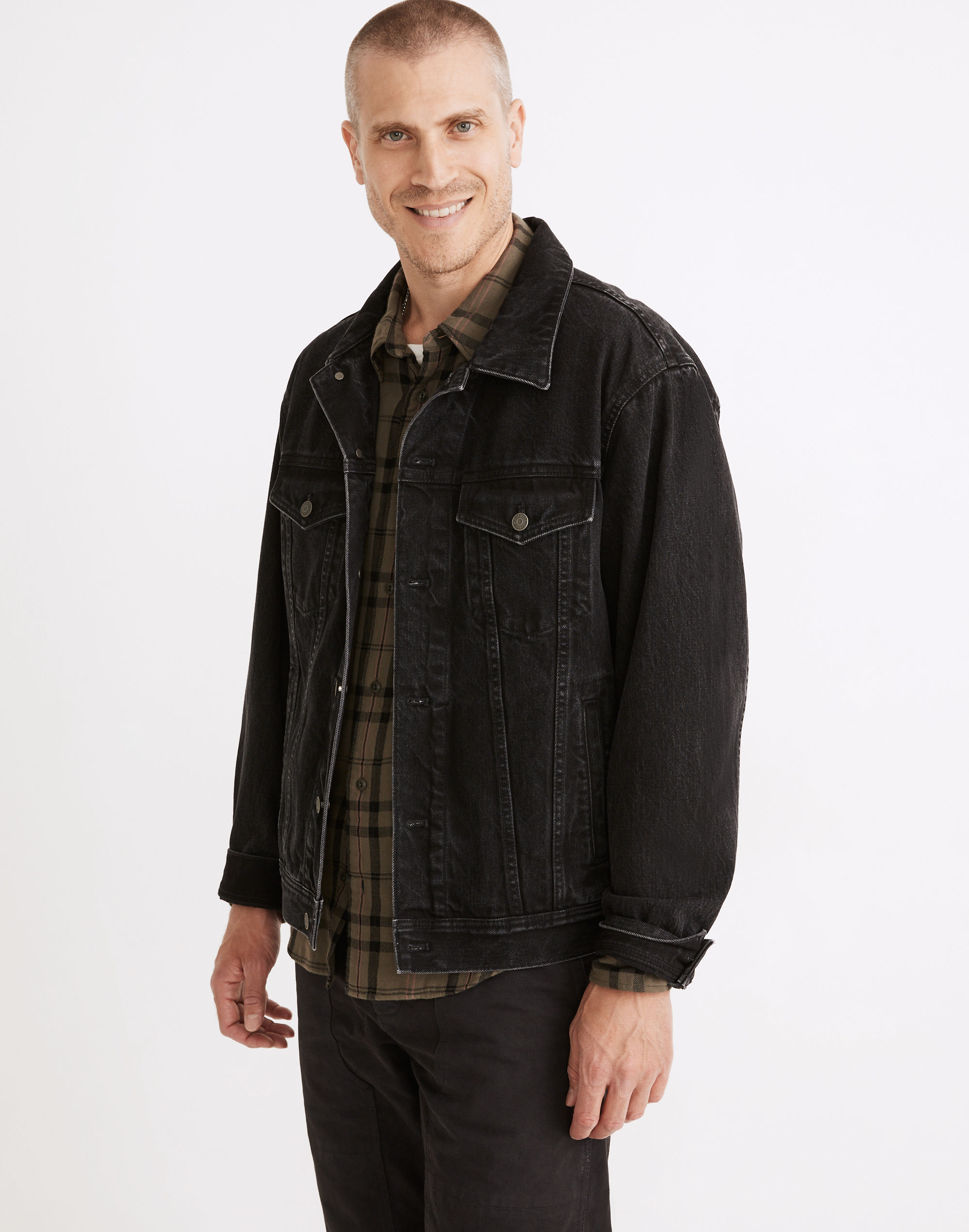 Oversized Jean Jacket in Lowry Wash