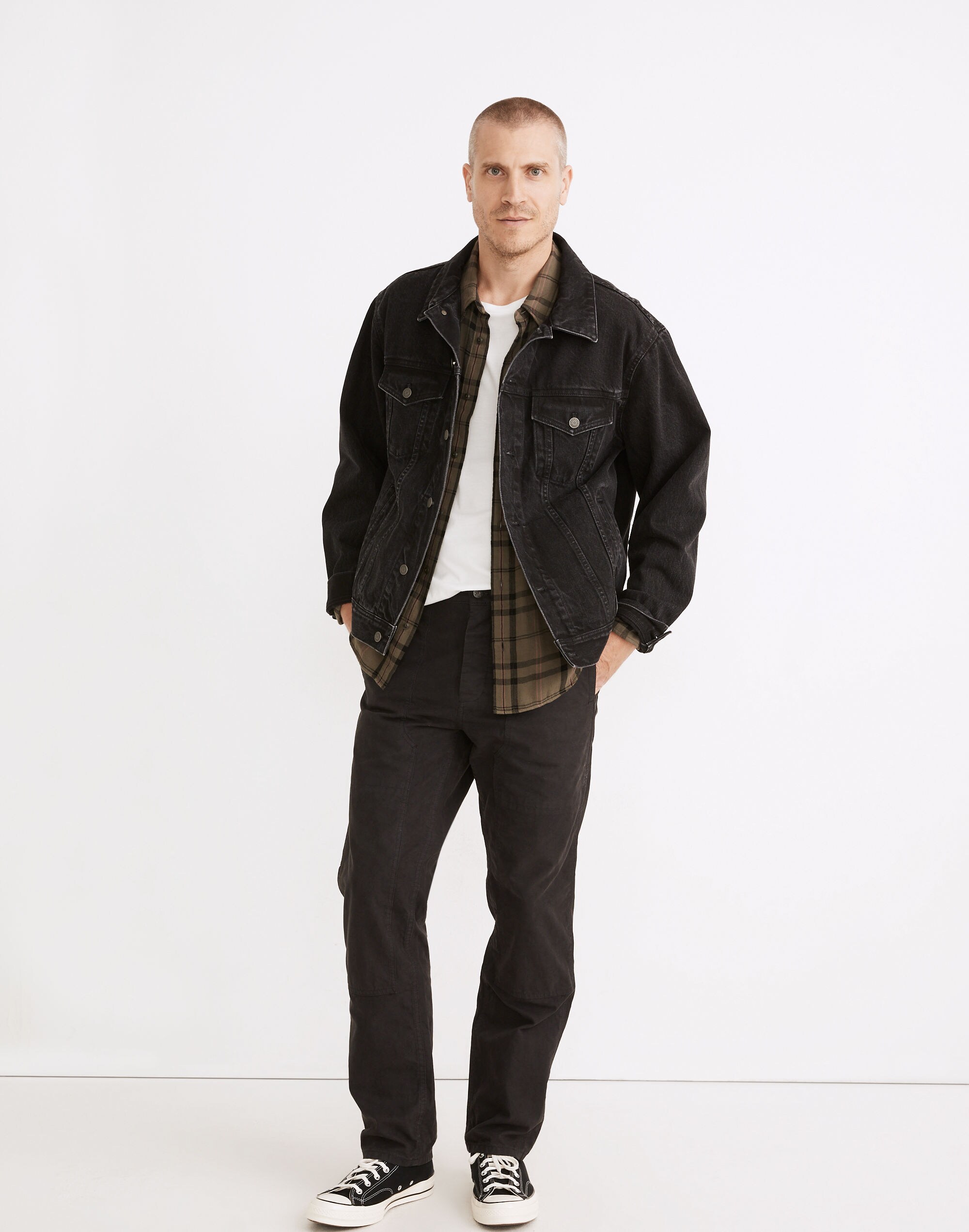 Oversized Jean Jacket in Lowry Wash