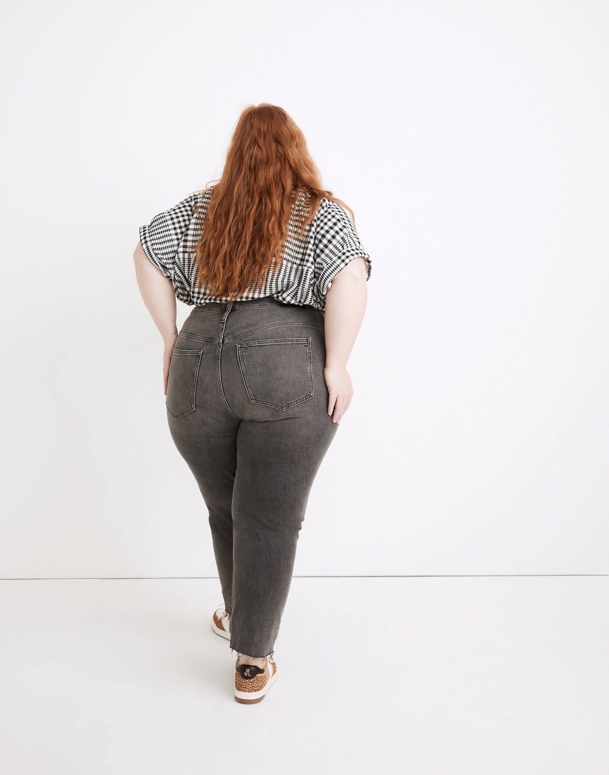 The Plus Perfect Vintage Jean in Cosner Wash: Knee-Rip Edition