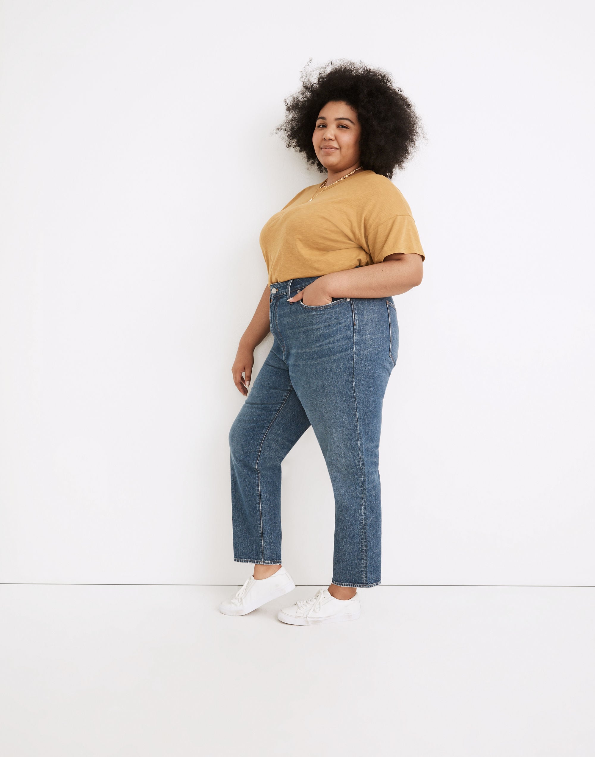 Plus Classic Straight Jeans in Corson Wash