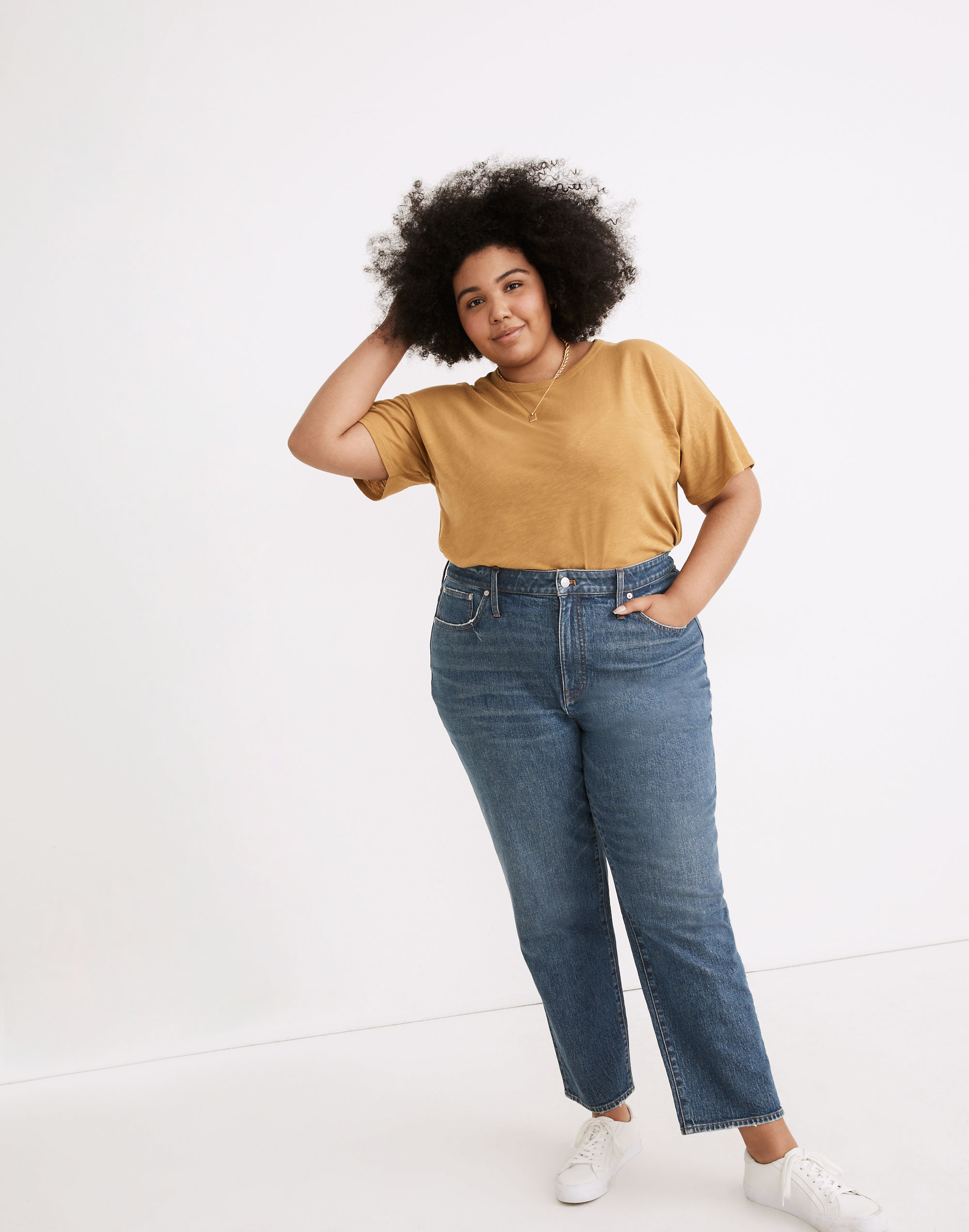 Plus Classic Straight Jeans in Corson Wash