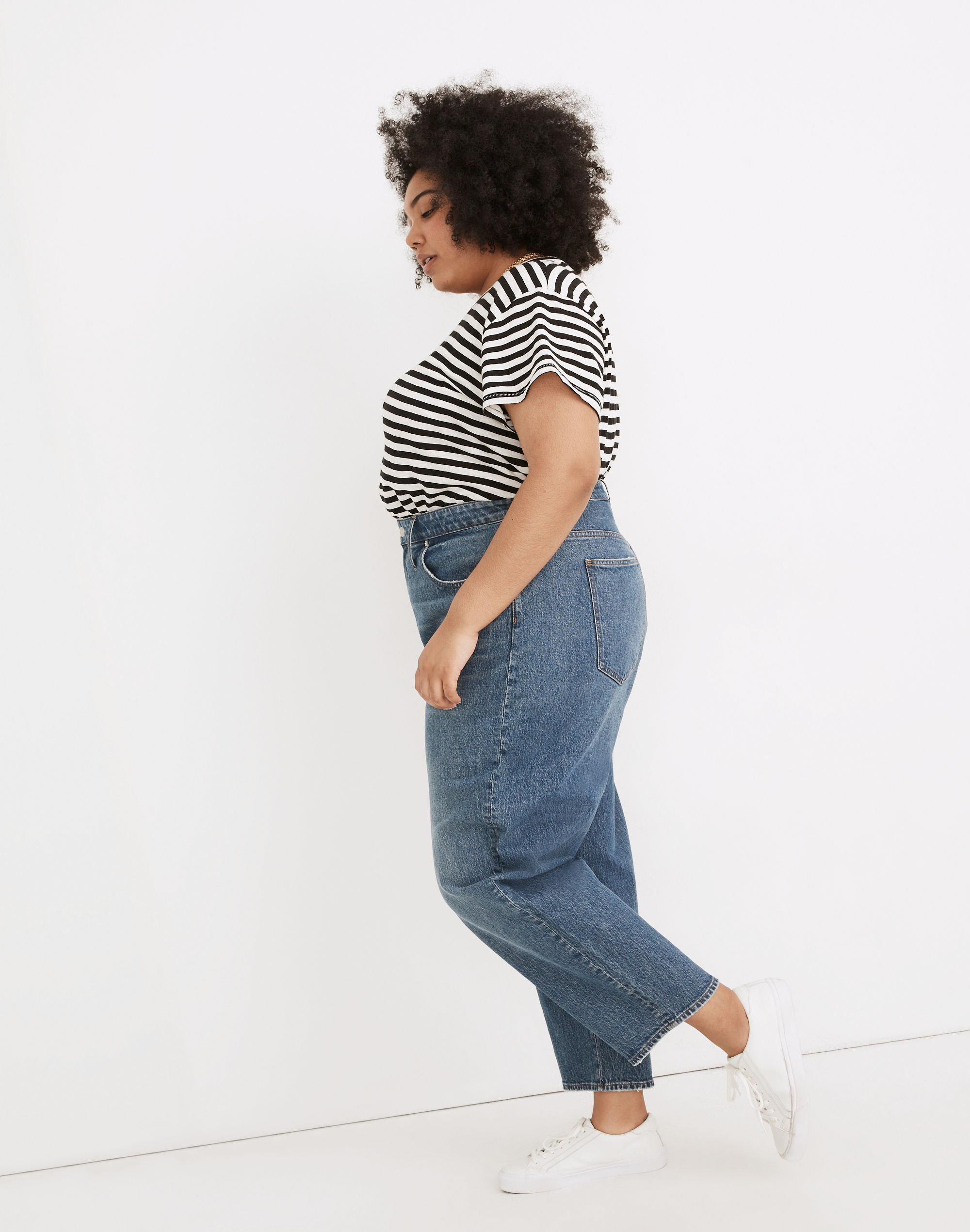 Plus Balloon Jeans in Corson Wash