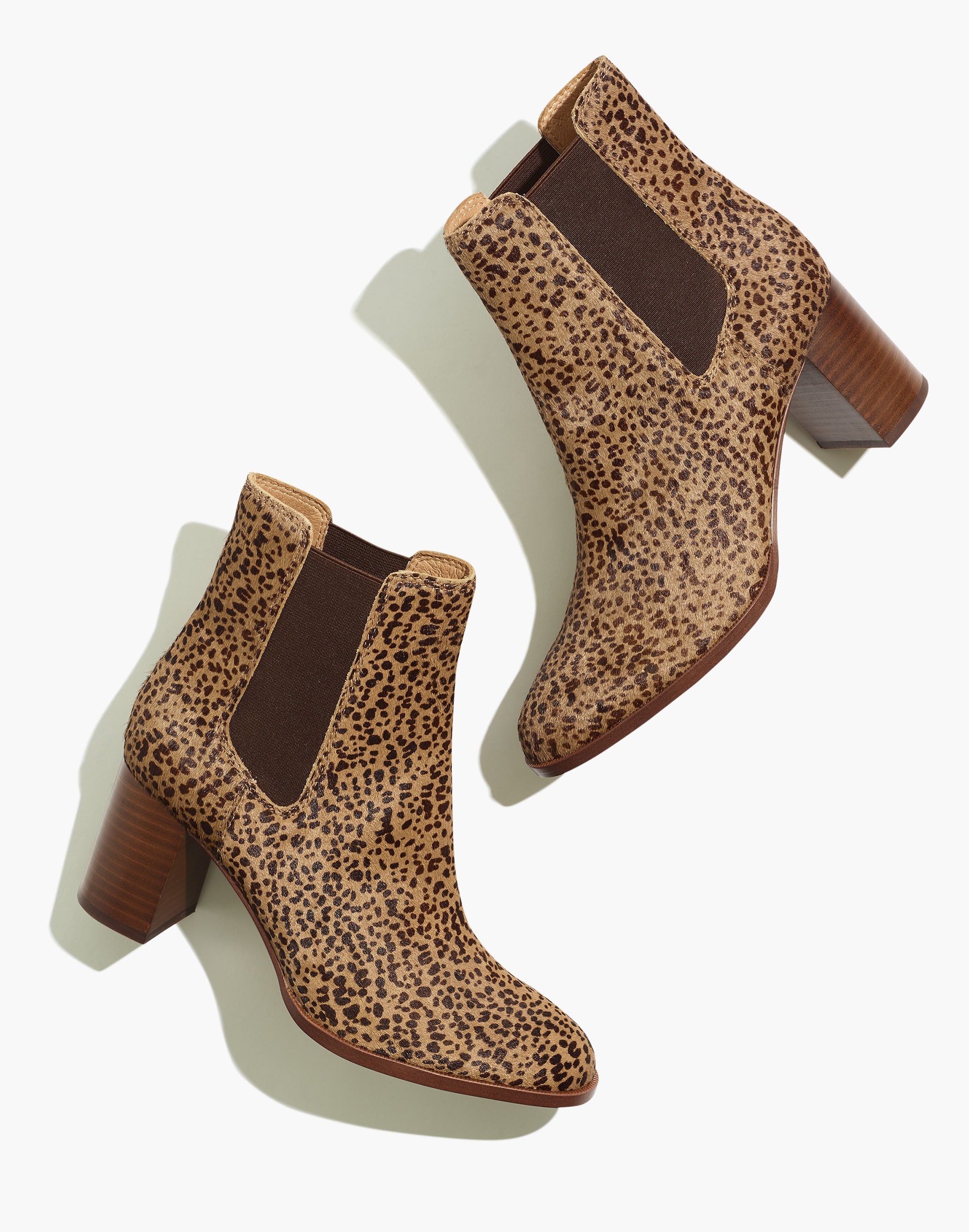 The Laura Chelsea Boot in Spotted Calf Hair