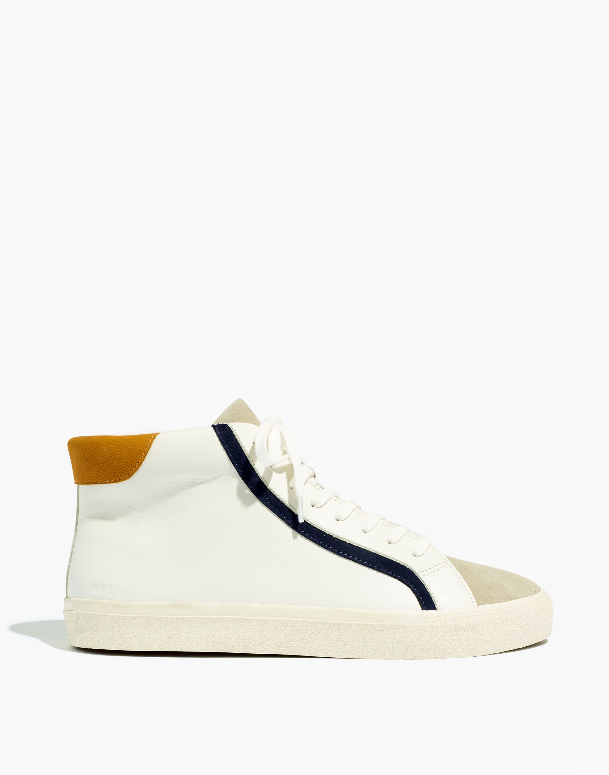 Sidewalk High-Top Sneakers in Leather