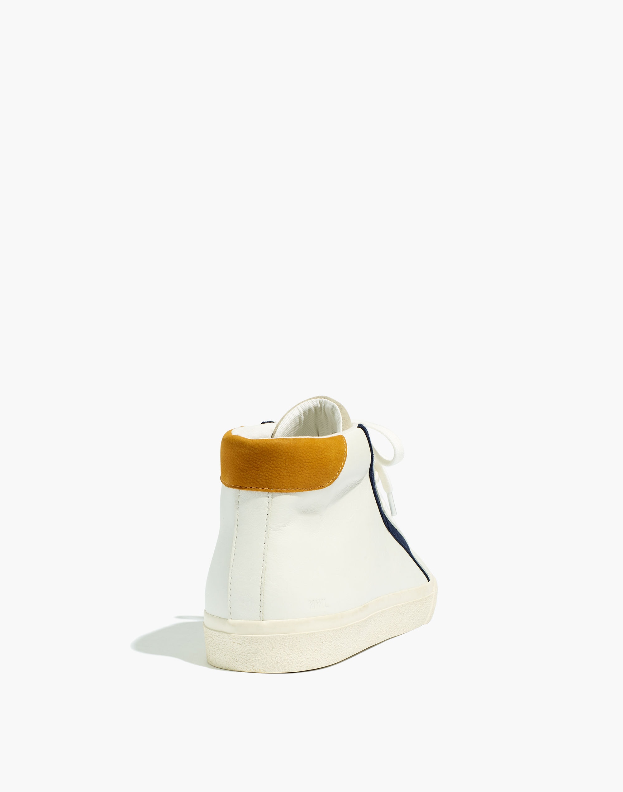 Sidewalk High-Top Sneakers in Leather