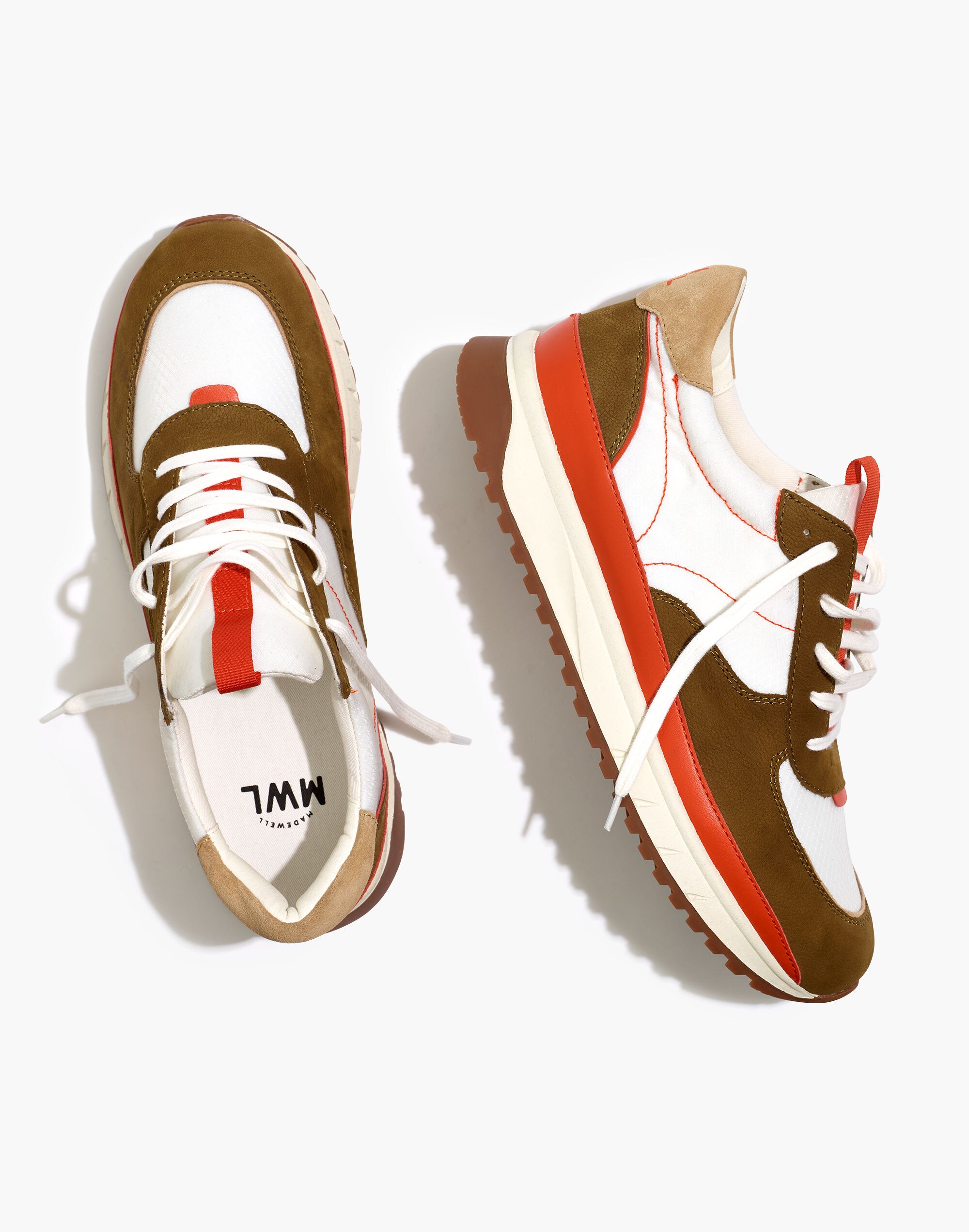 Kickoff Trainer Sneakers in Leather and Suede