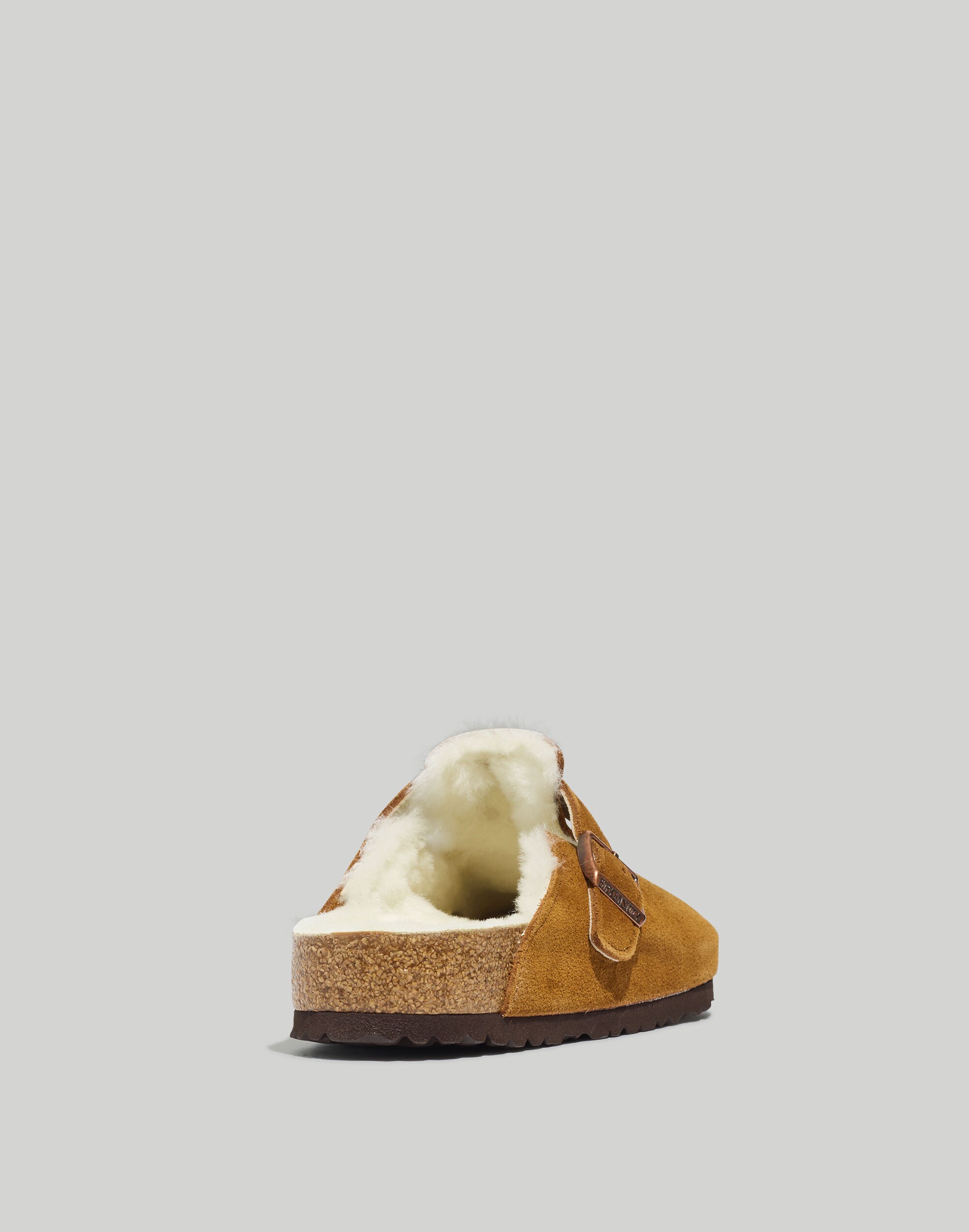 Birkenstock&reg; Suede Boston Clogs in Shearling