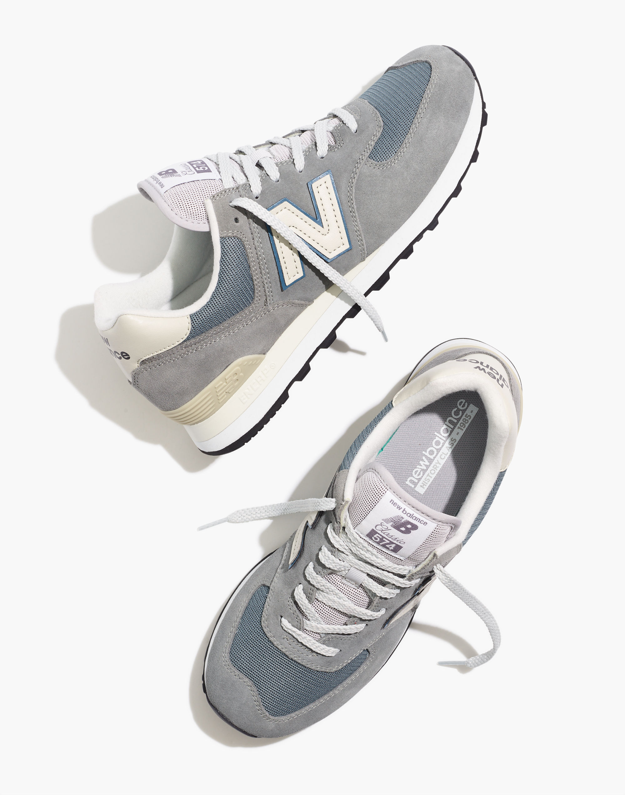 New Balance® Suede 574 Sneakers in Grey Sky