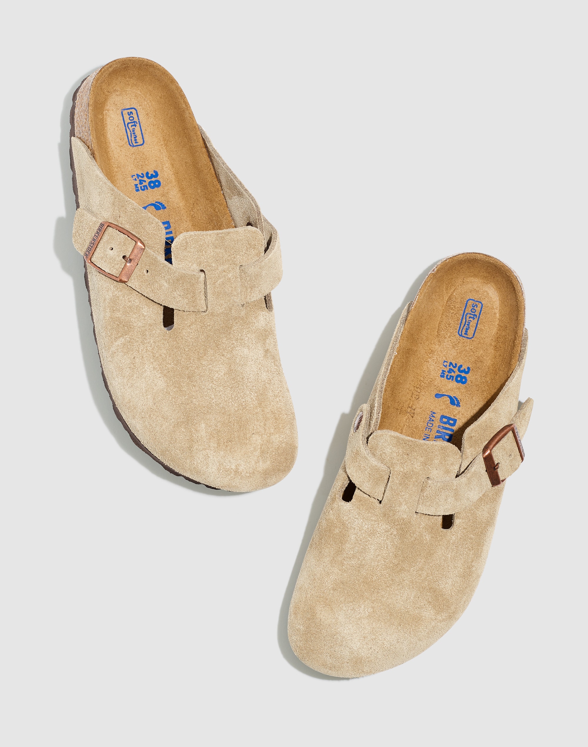 Birkenstock&reg; Boston Suede Soft Footbed Clogs