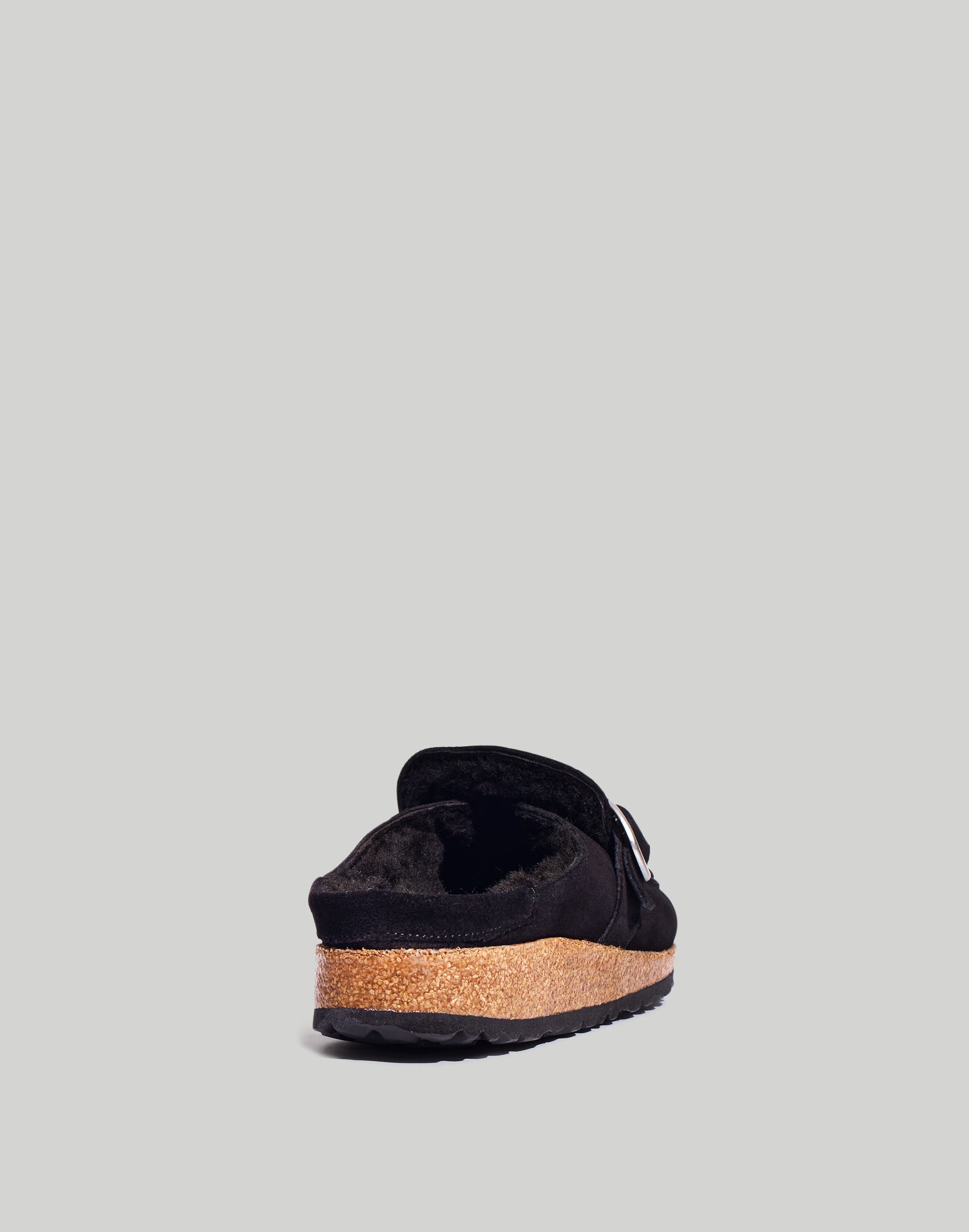 Birkenstock&reg; Suede Buckley Clogs in Shearling