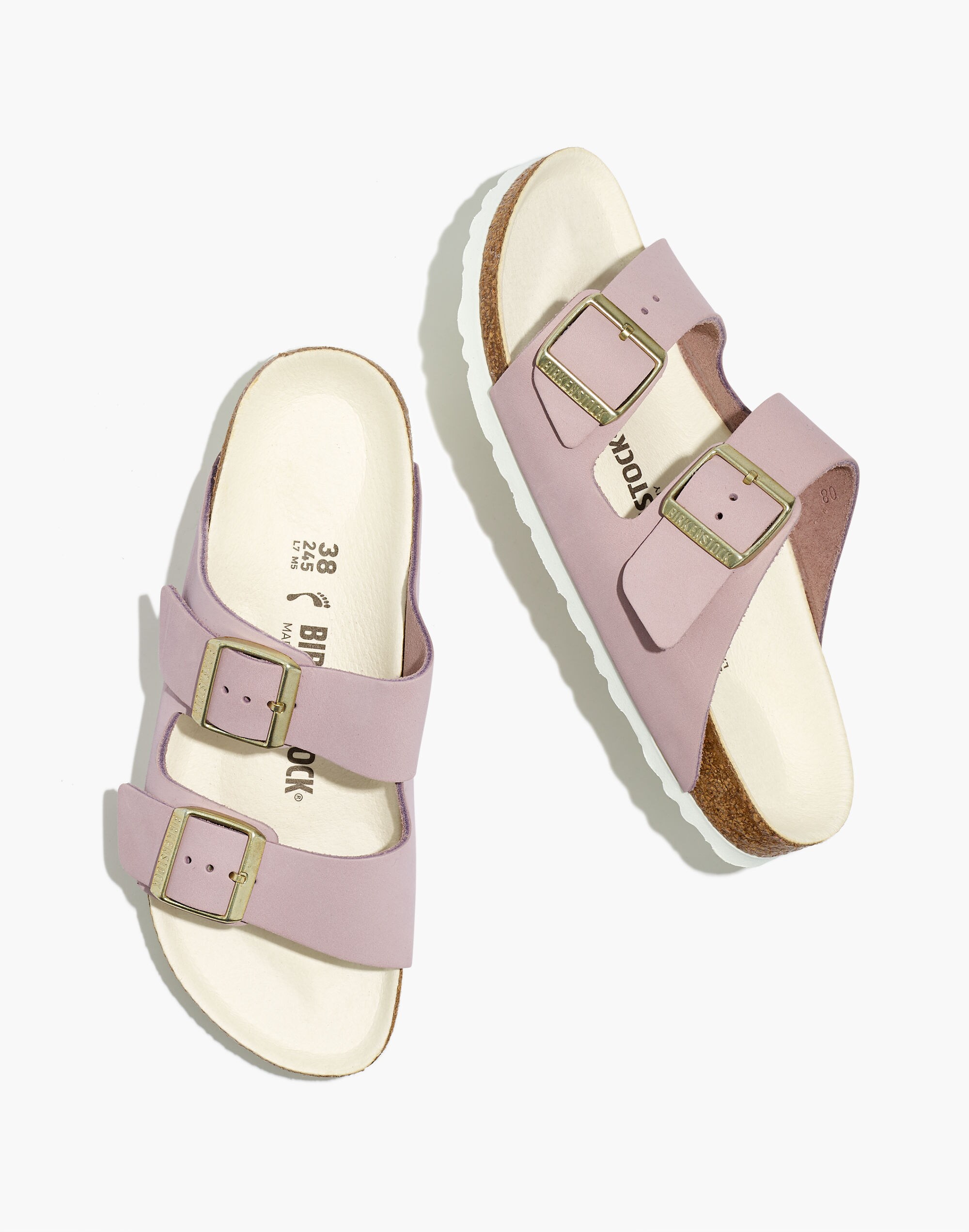 Birkenstock&reg; Nubuck Leather Arizona Sandals