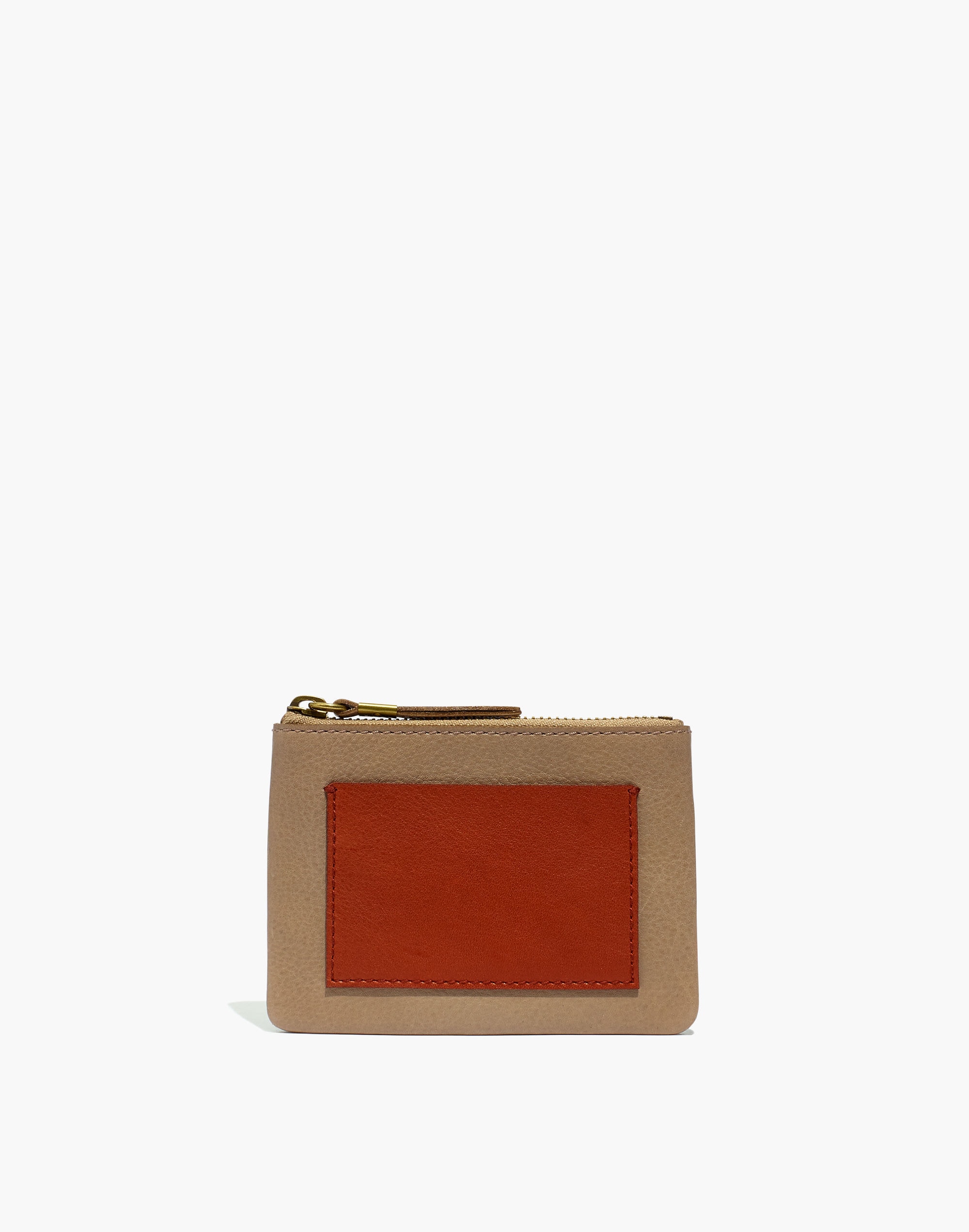 the leather pocket pouch wallet in colorblock