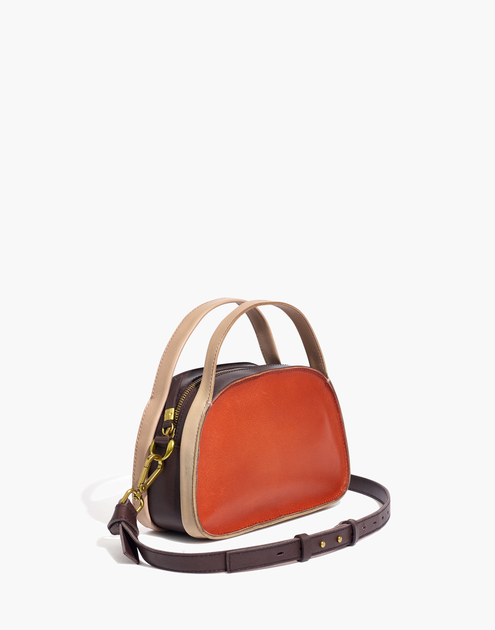The Sydney Zip-Top Crossbody Bag in Colorblock