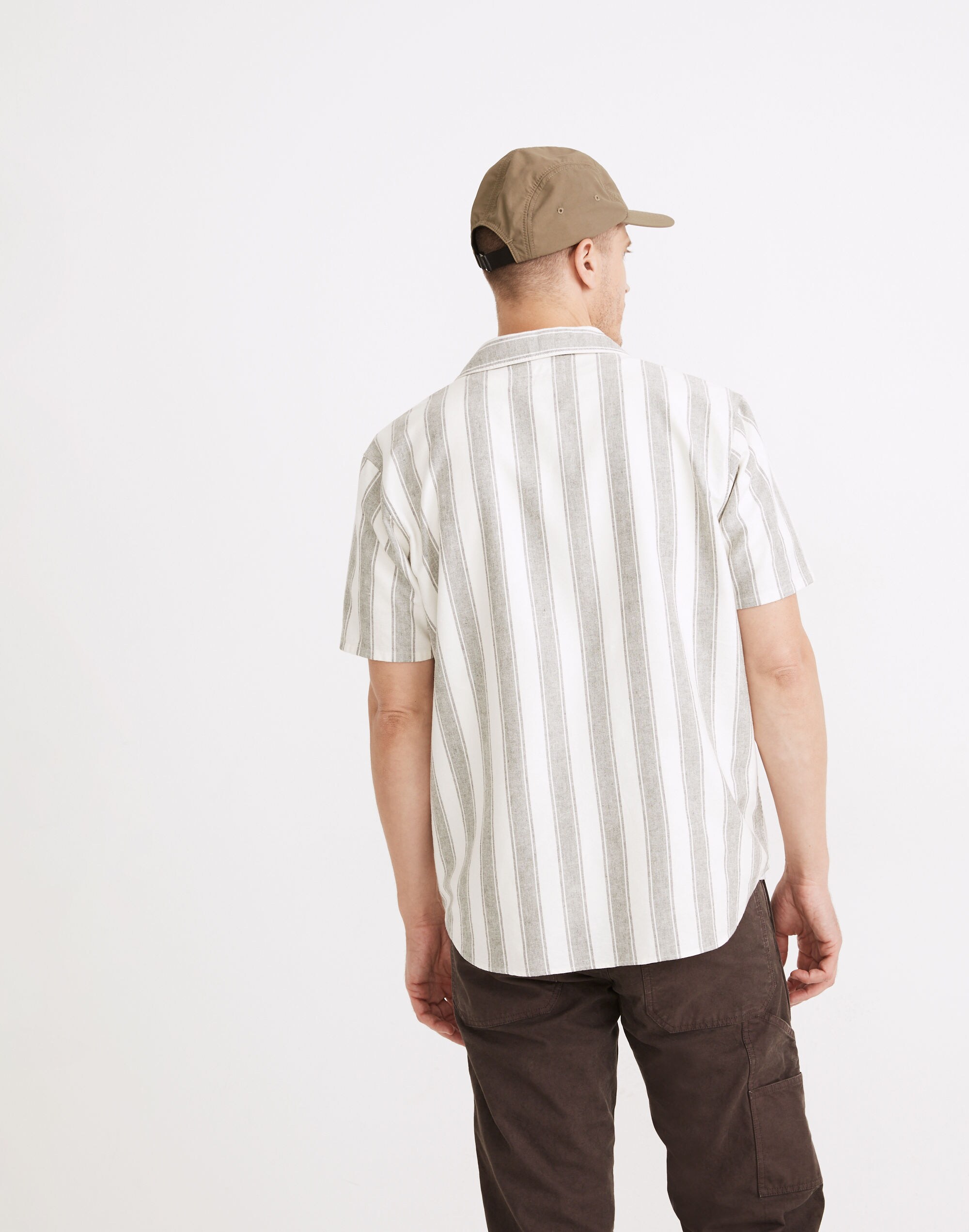 (Re)sponsible Easy Short-Sleeve Shirt in Stripe