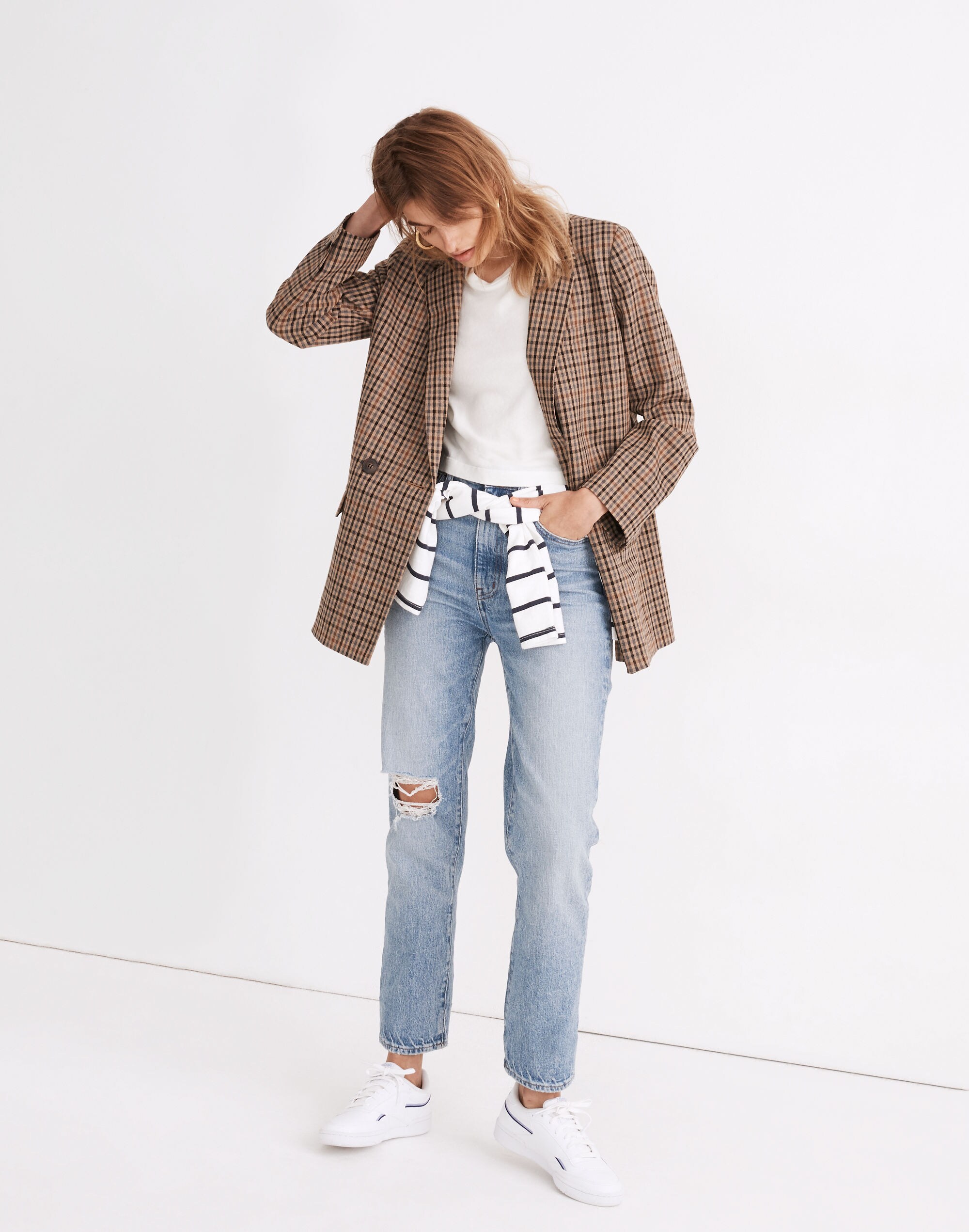 dorset blazer in coster plaid