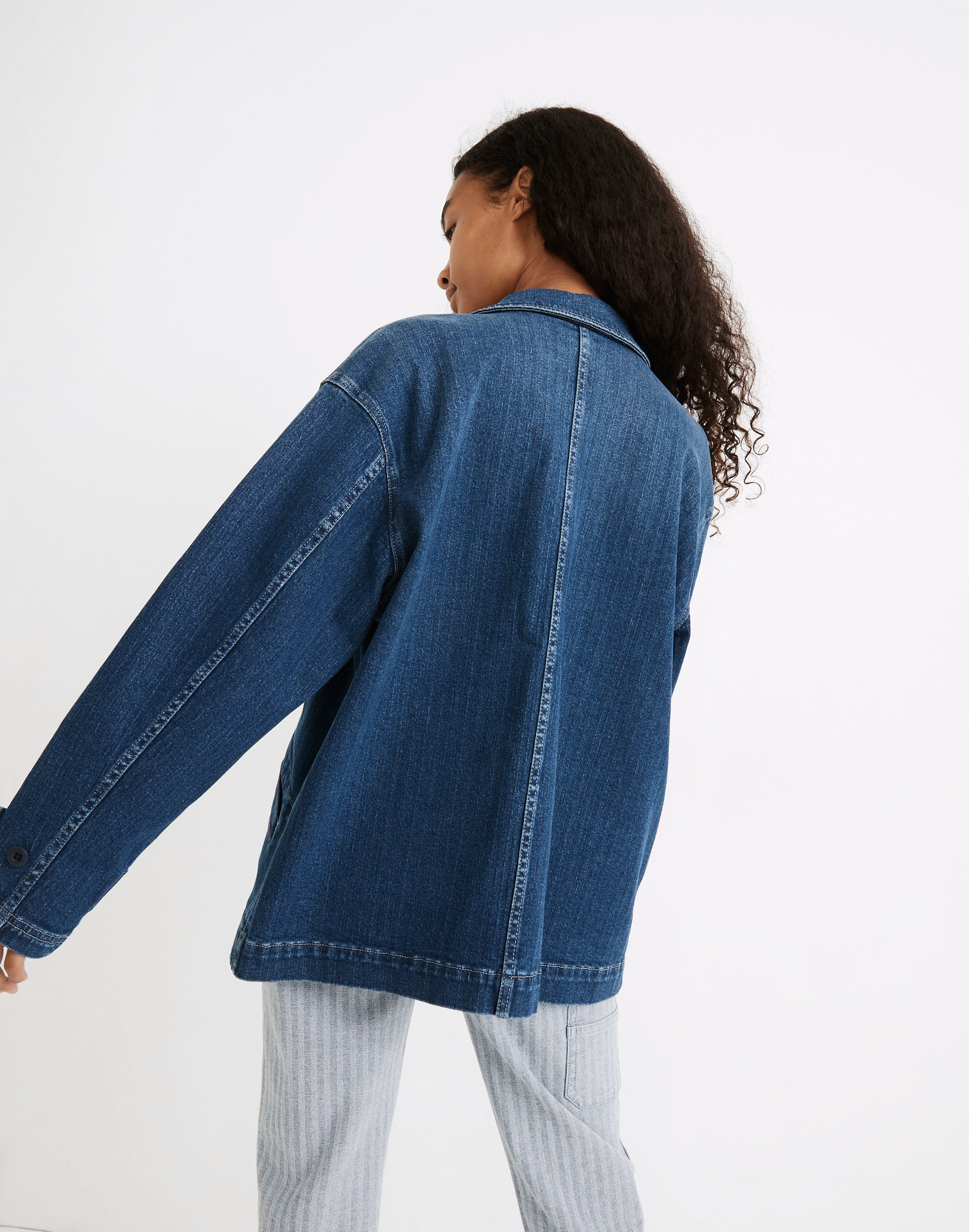 Workwear Collection Herringbone Denim Chore Coat