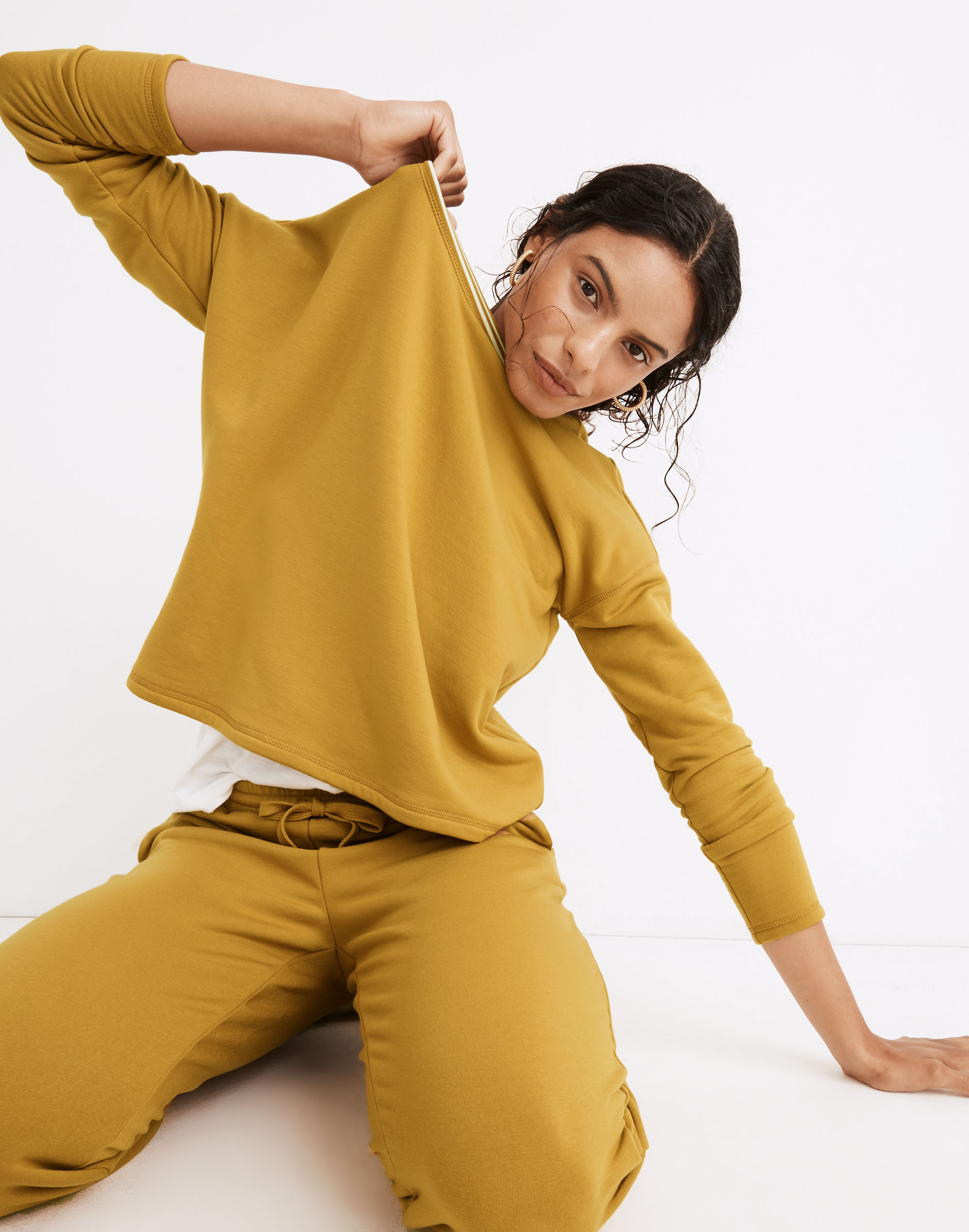 mwl superbrushed easygoing ringer sweatshirt
