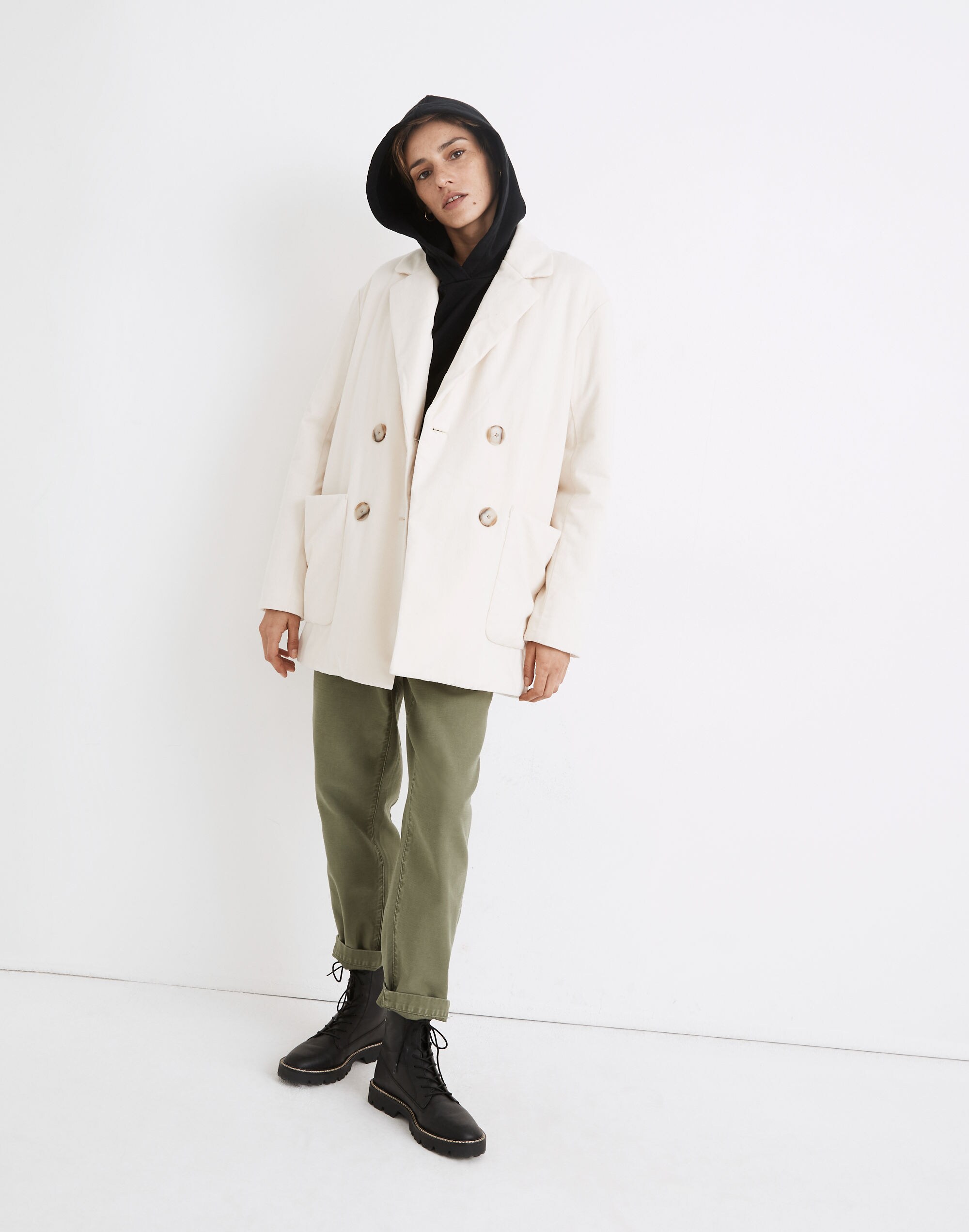 undyed padded jacket