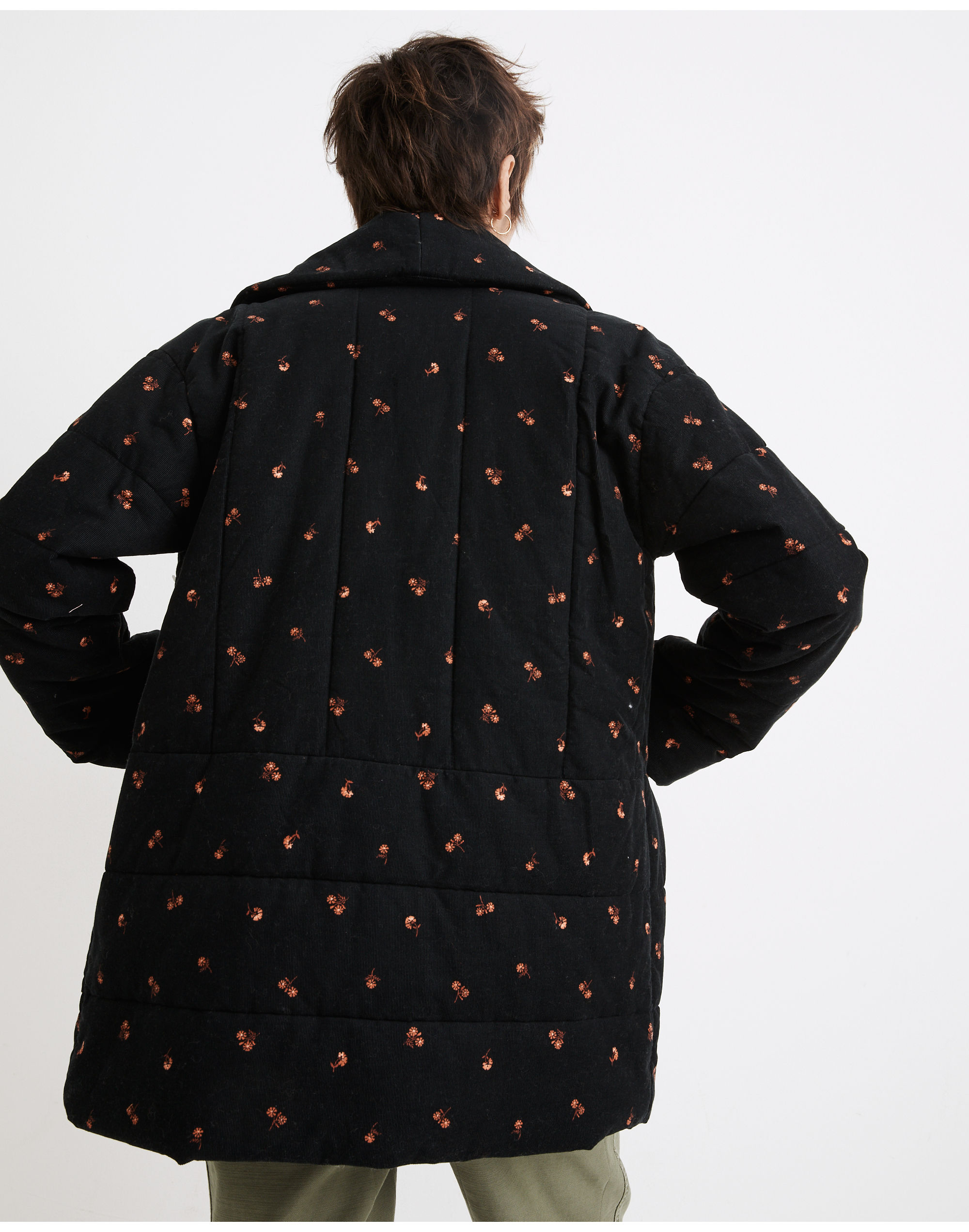 Corduroy Dumont Quilted Jacket in Amie Floral