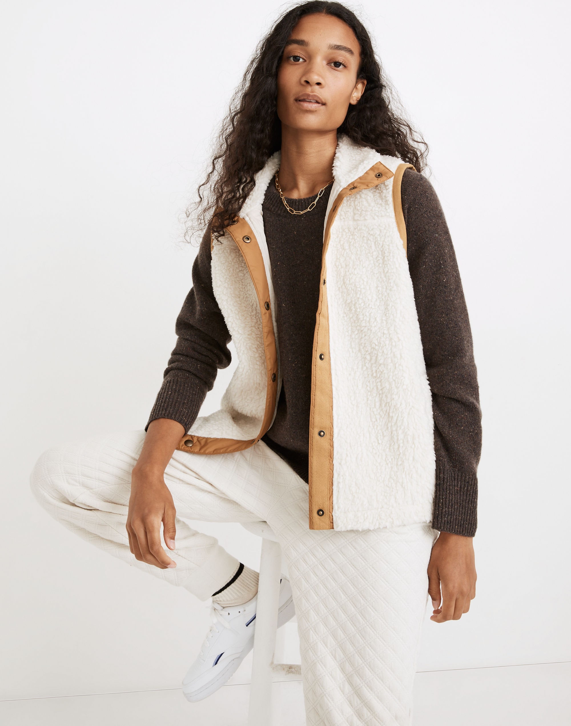 addition sherpa vest