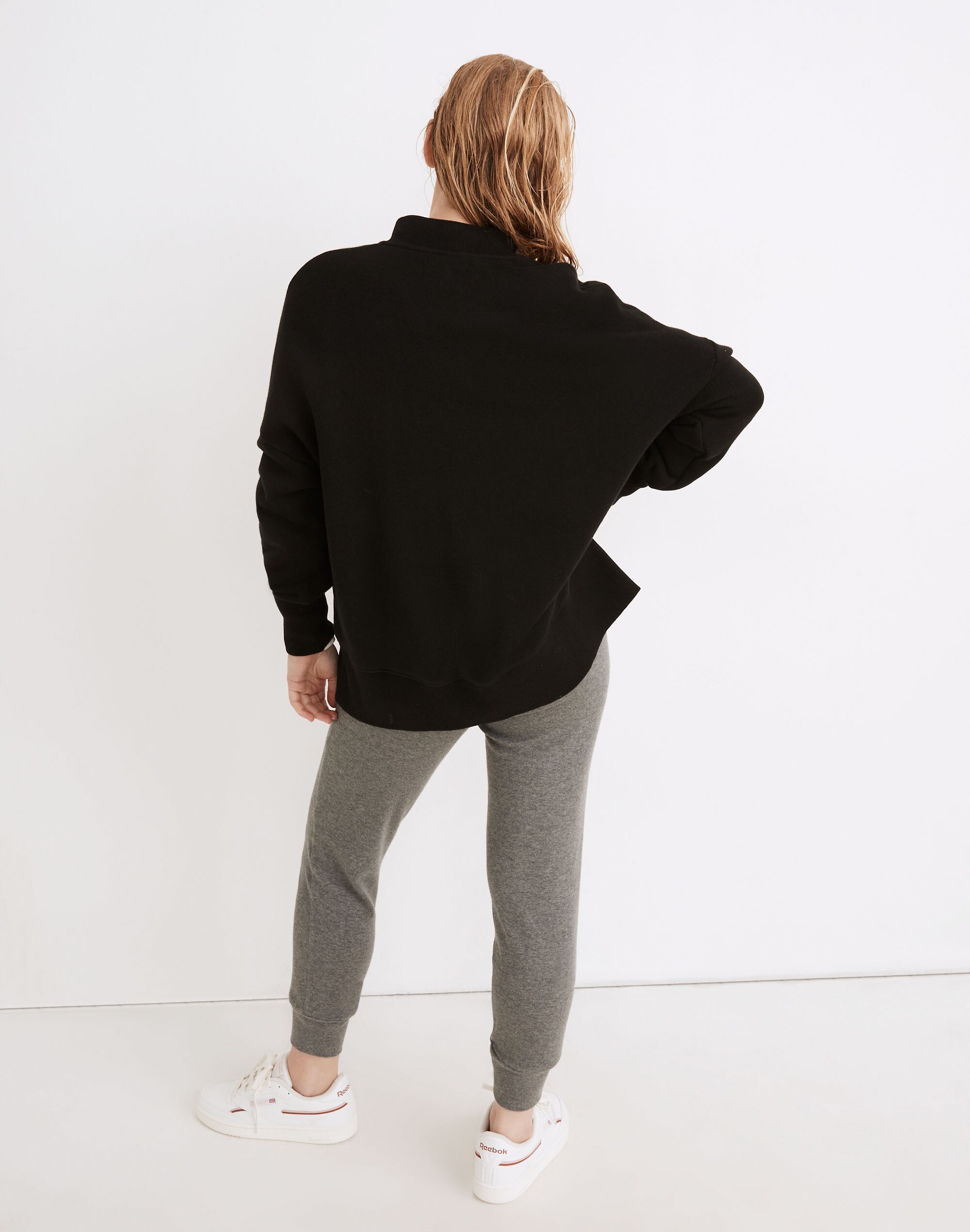 MWL Airyterry Half-Zip Tunic Sweatshirt