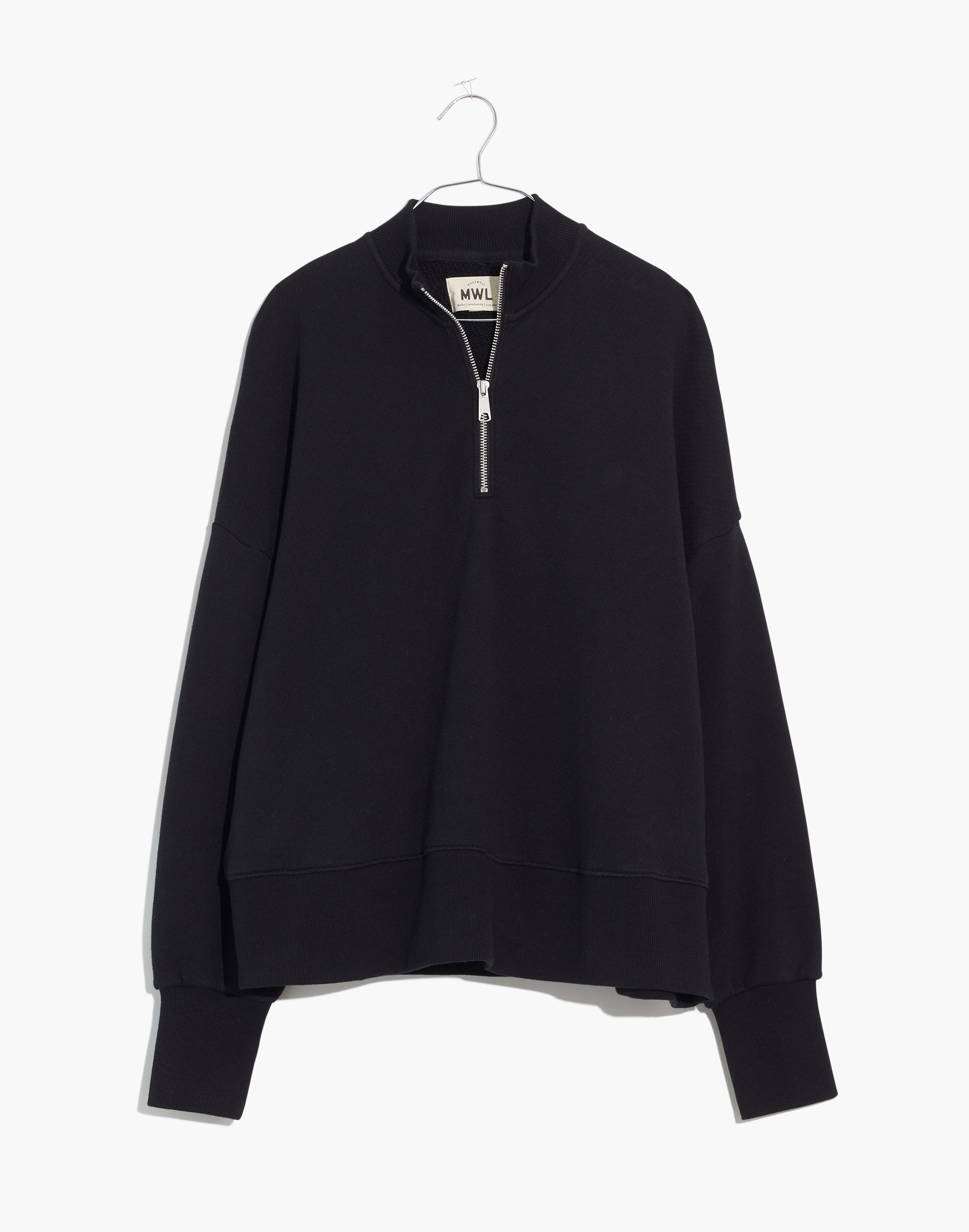 MWL Airyterry Half-Zip Tunic Sweatshirt