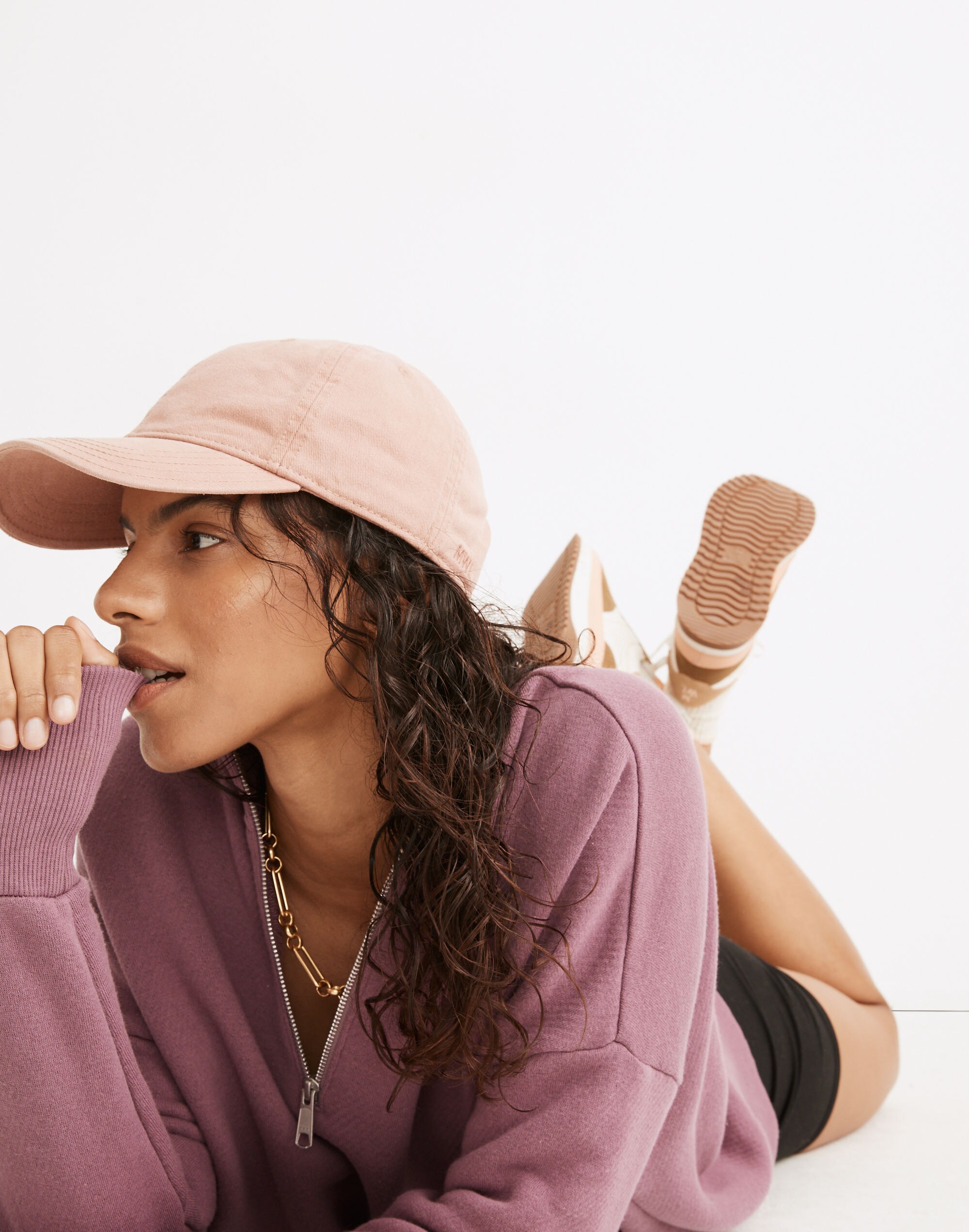MWL Airyterry Half-Zip Tunic Sweatshirt